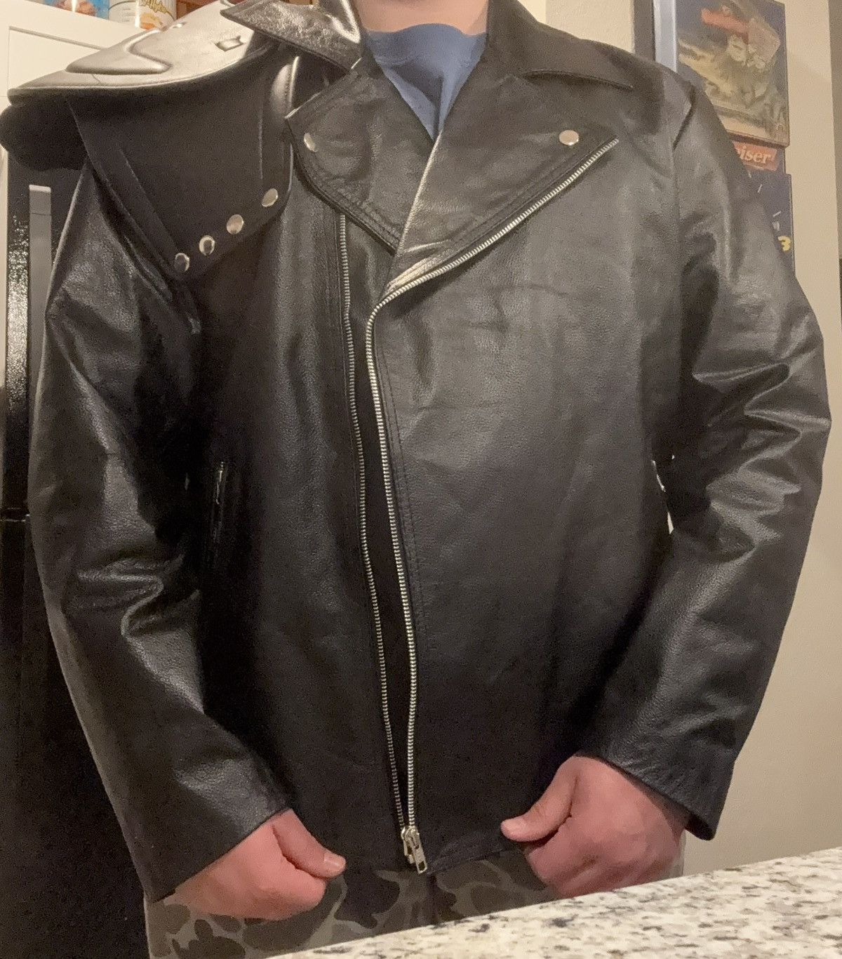 Vintage Mad Max Leather Biker Jacket Size US L / EU 52-54 / 3 - 5 Thumbnail