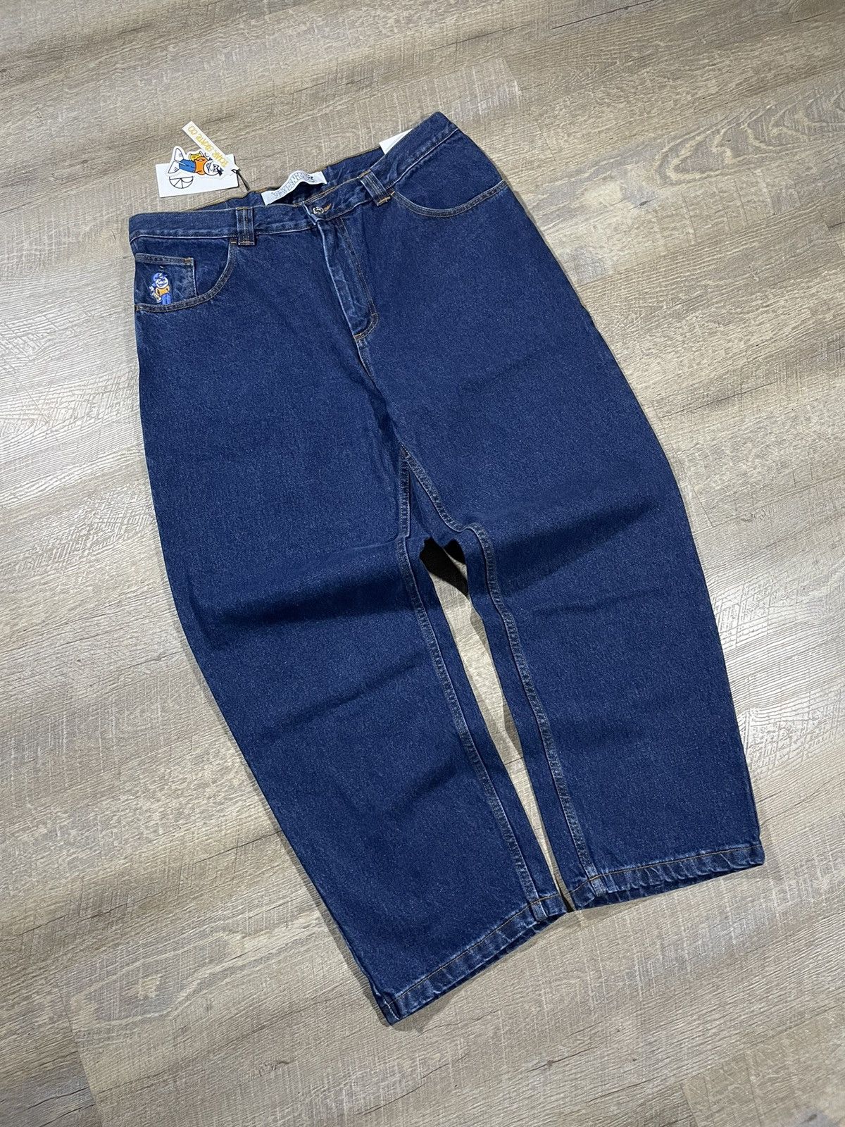 Polar Skate Co. × Vintage Polar Skate Co. ’93 Denim Pants – Dark Blue, W36x32, New Size US 36 / EU 52 - 1 Thumbnail