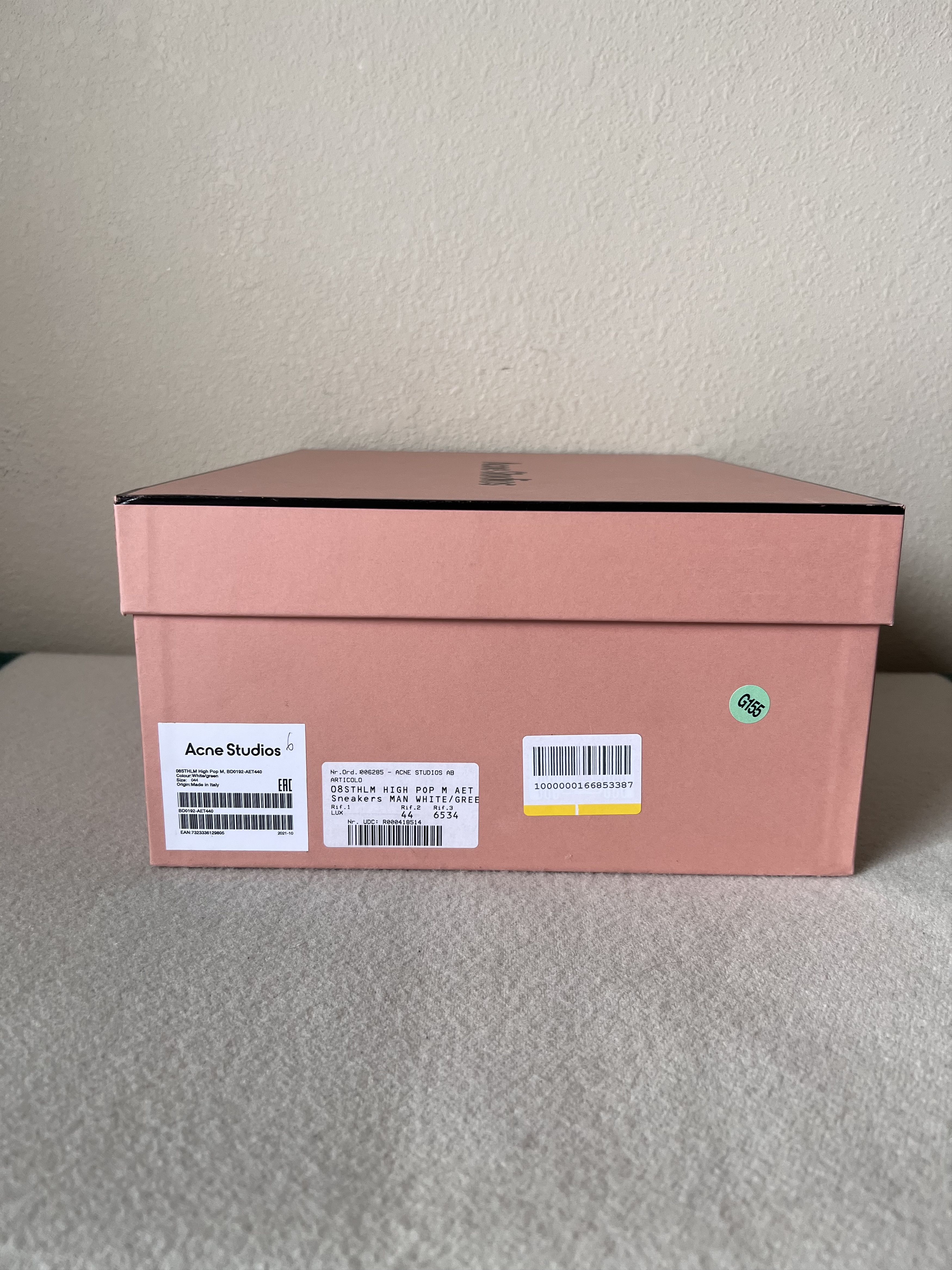 Acne Studios Acne Studios High Top Pop Sneakers in White Green Size US 11 / EU 44 - 9 Thumbnail