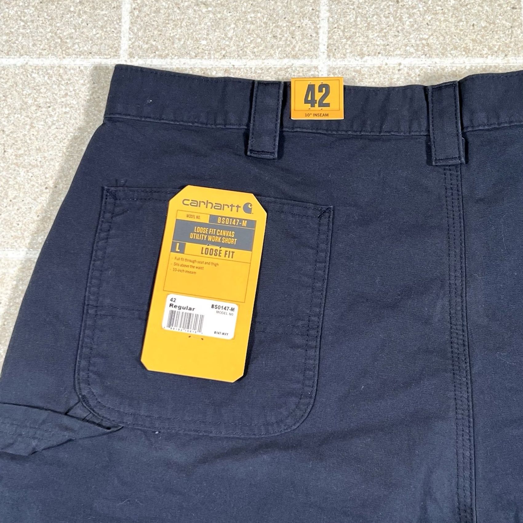 Carhartt Carhartt Cargo Shorts Men B147 NVY Navy Blue Cotton Size 42 Regular 10 Inseam Size US 42 / EU 58 - 3 Thumbnail