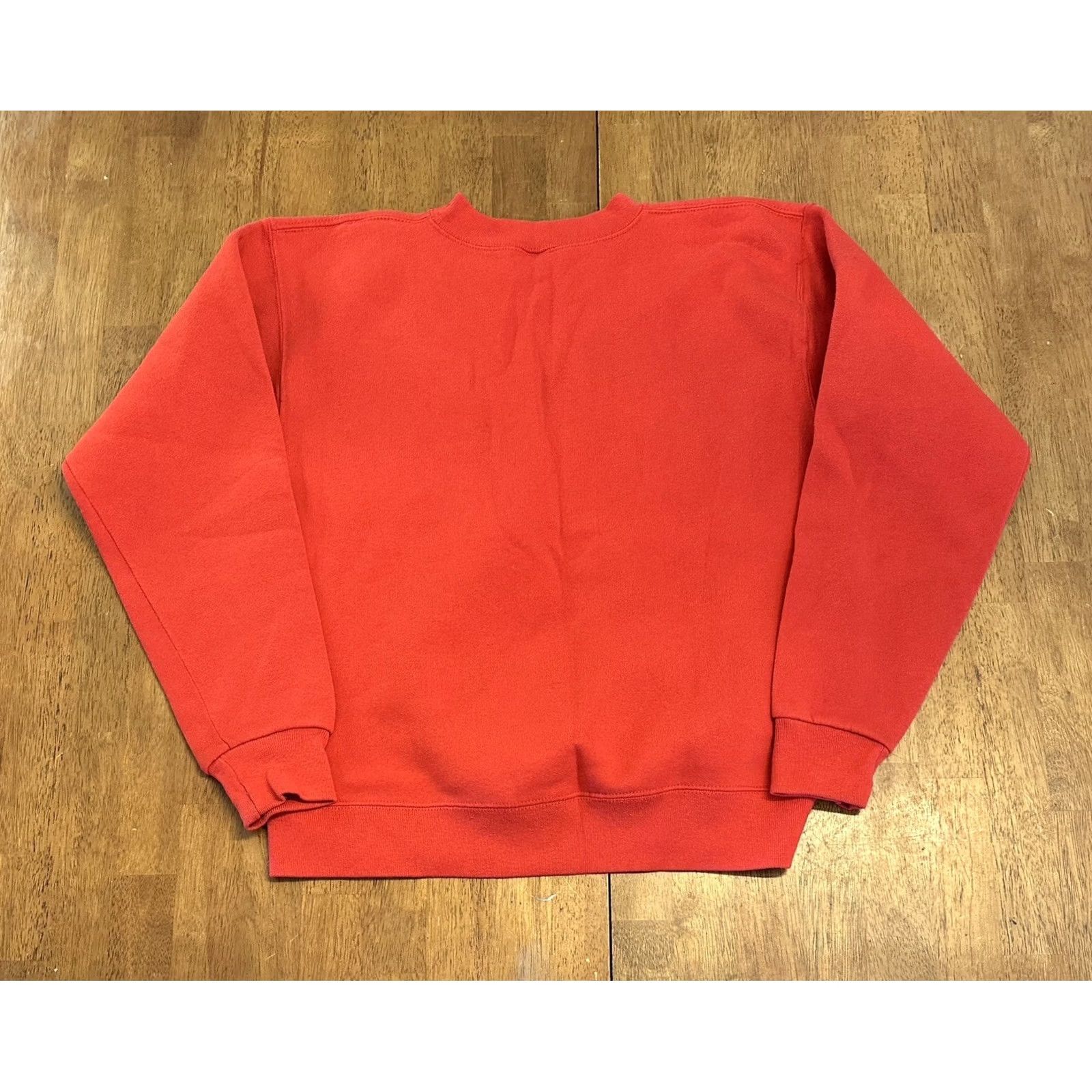 Soffe VINTAGE Soffe Ladies Auxiliary Crewneck Sweatshirt 90s Large Red Made In USA Womens Size L / US 10 / IT 46 - 2 Thumbnail