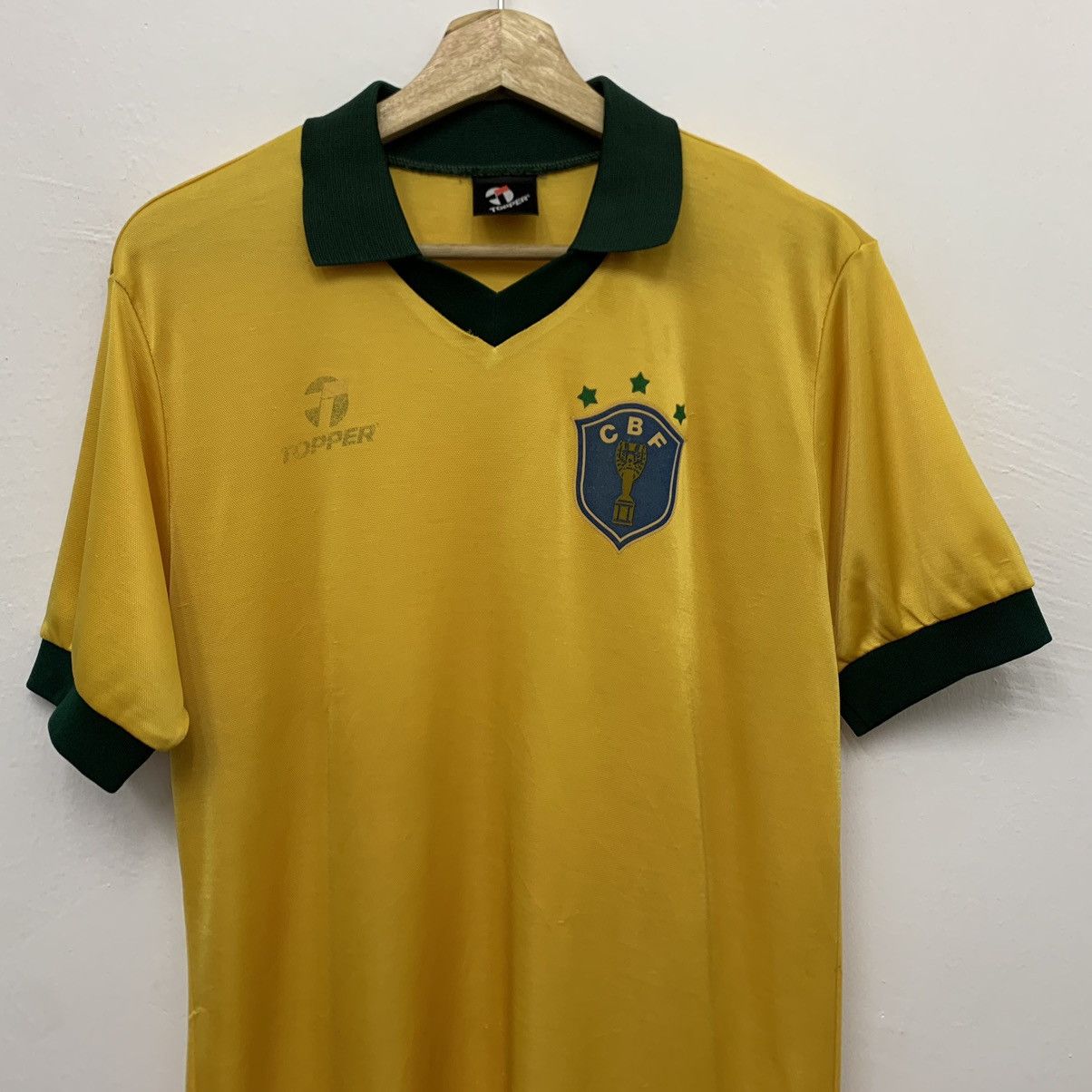 Vintage Vintage 1986 Brazil World Cup Jersey Topper Size US M / EU 48-50 / 2 - 3 Thumbnail