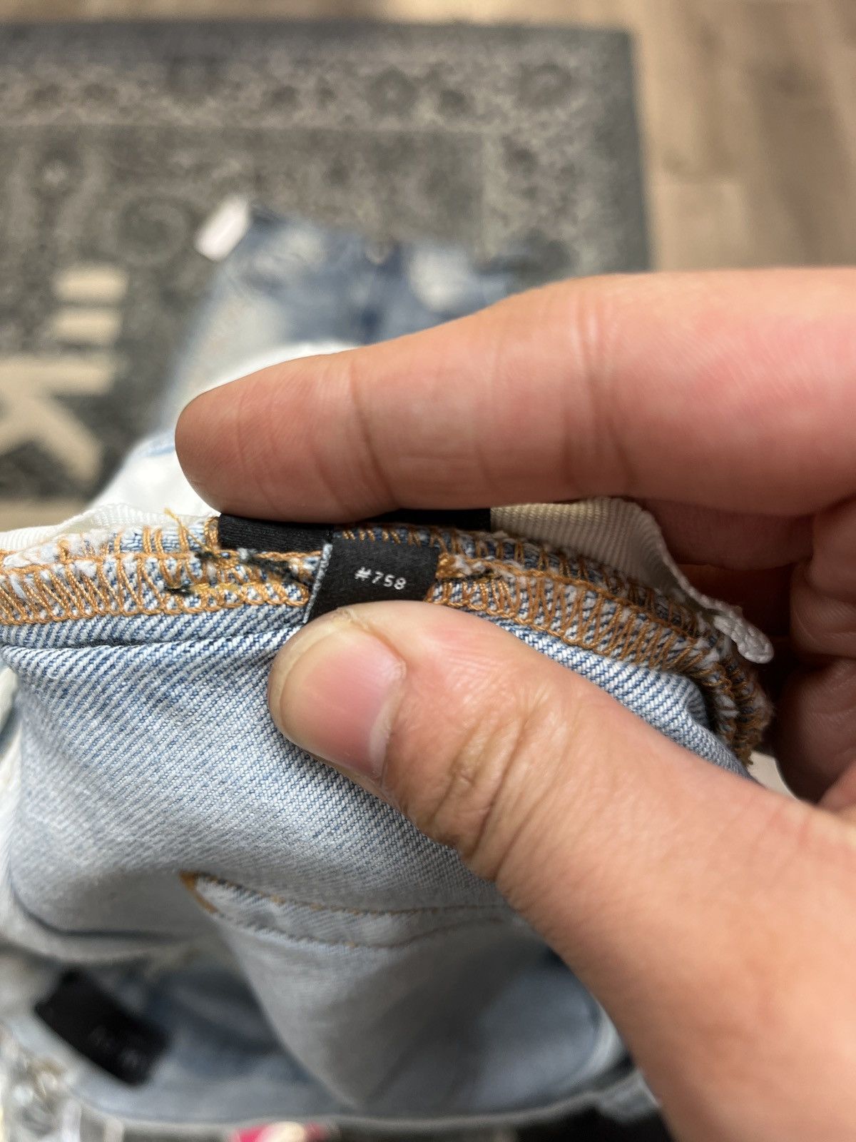 Amiri Amiri Blue Jean Size US 33 - 9 Thumbnail