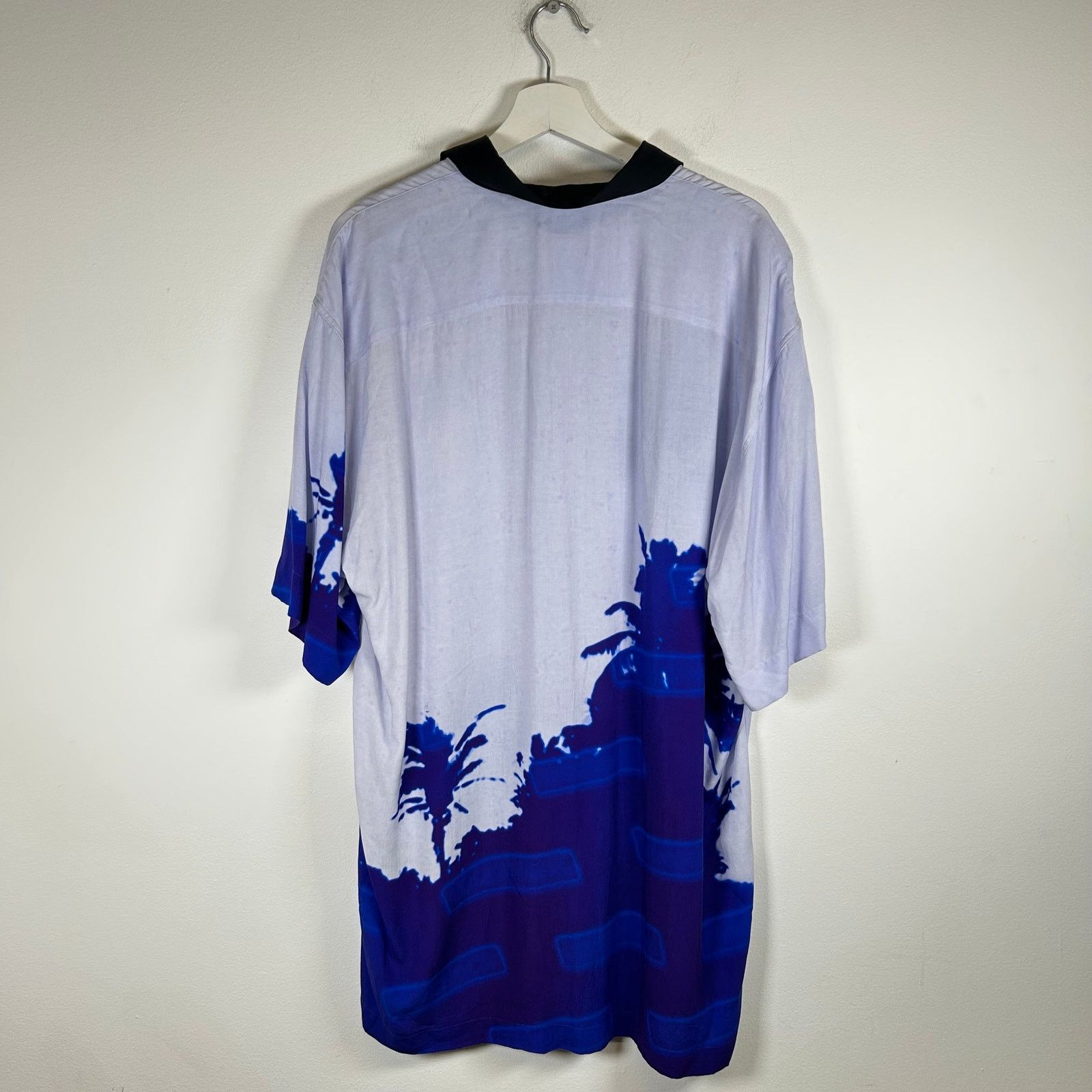 Dries Van Noten Dries Van Noten blue Palm Tree Button Up Size XXL Size US XXL / EU 58 / 5 - 2 Thumbnail