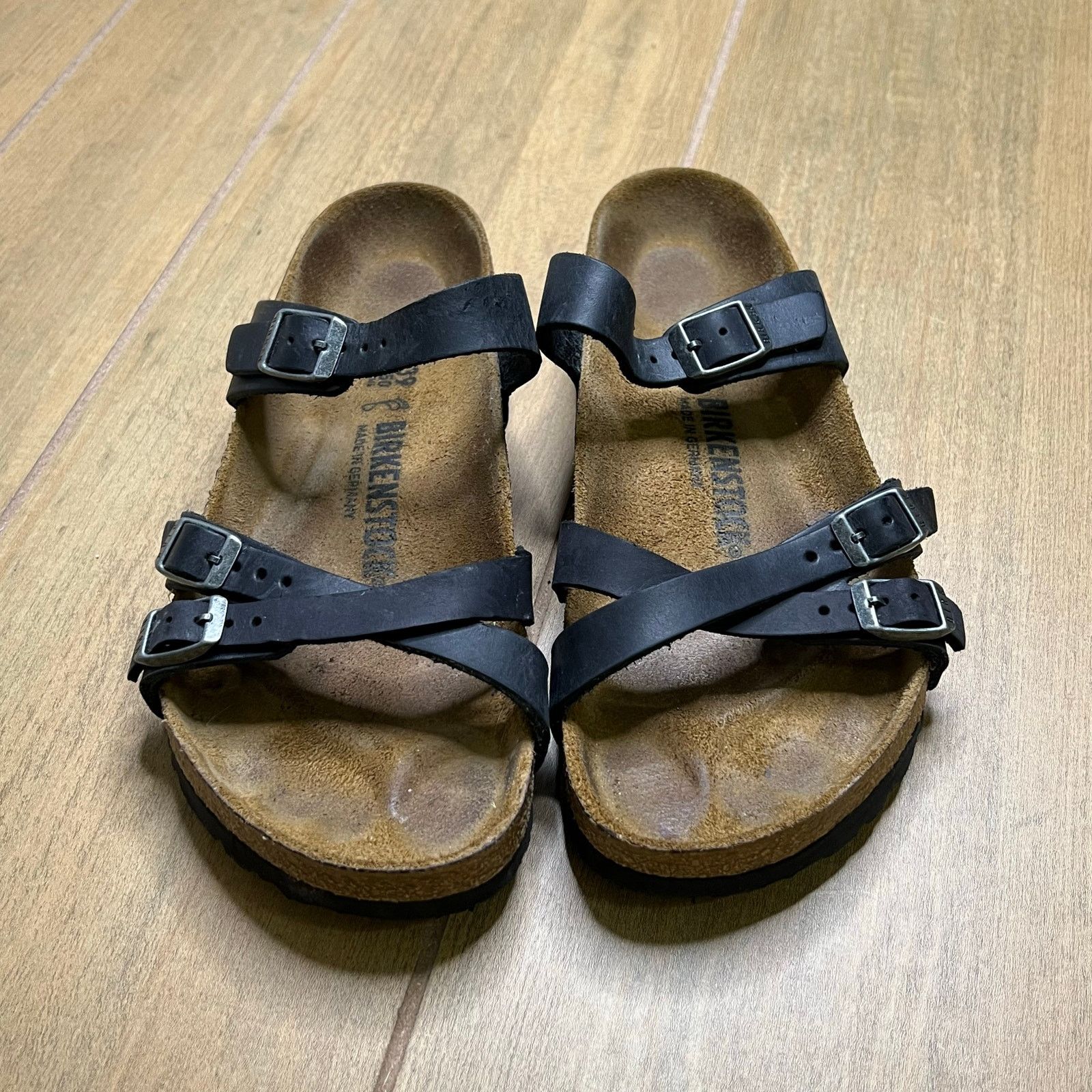 Birkenstock Mayari Black Leather Sandals Womens EU 39 US 8
