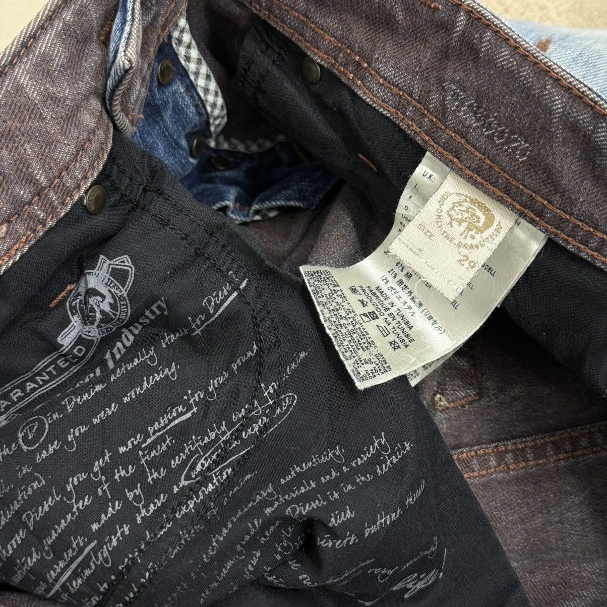 Diesel Distressed Diesel Industry IAKOP Slim Unisex Denim Pants Size US 30 / EU 46 - 16 Thumbnail