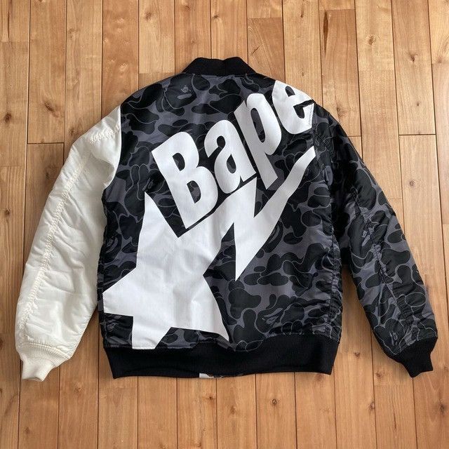 Bape BAPE STA MA-1 Bomber Jacket a bathing ape star BAPE CAMO Size US XL / EU 56 / 4 - 3 Thumbnail