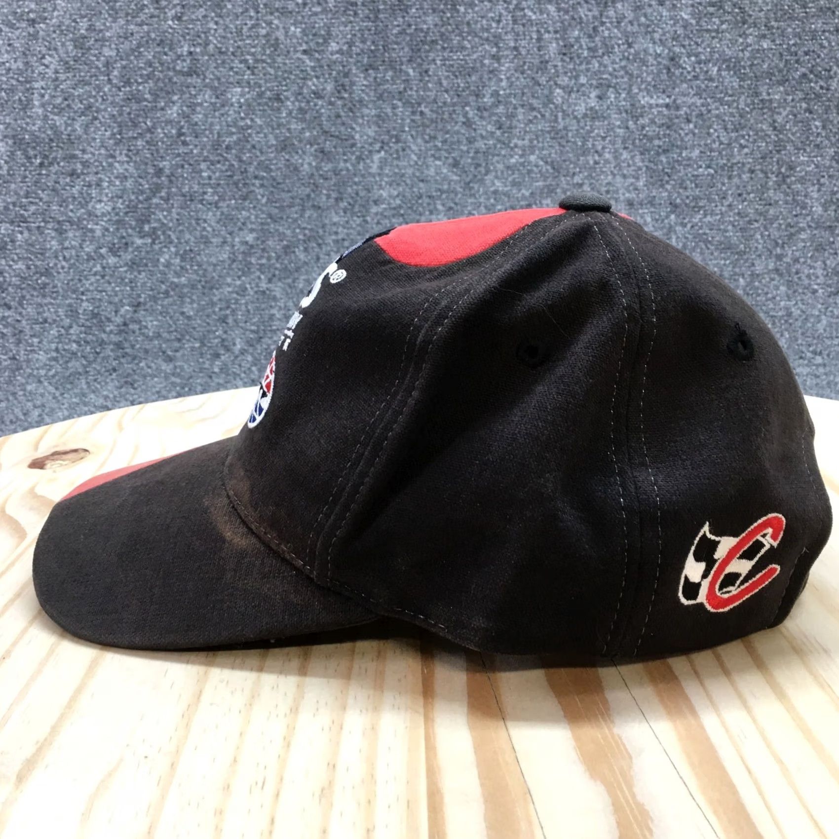 Vintage Lowe's Motor Speedway Charlotte Baseball Cap Mens Black Red OS Embroidered Logo Size ONE SIZE - 6 Thumbnail