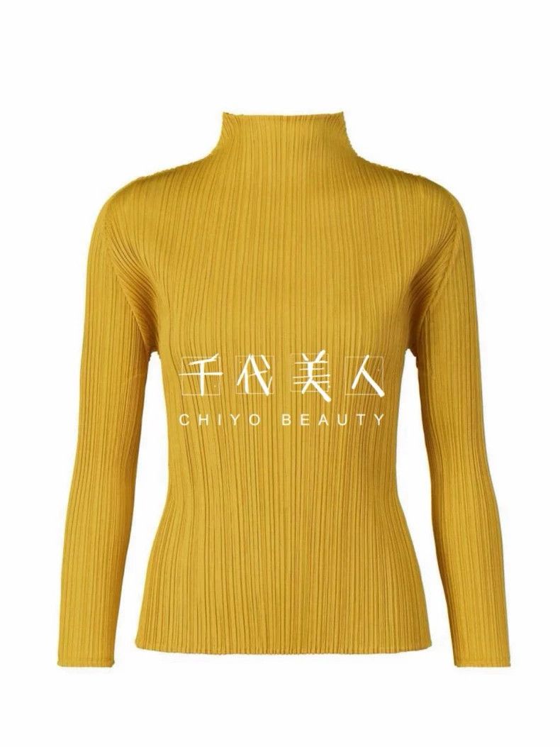 Issey Miyake issey miyake size：3 Yellow pleated top 2506-Nextarrow Size XXS / US 00 / IT 34 - 1 Thumbnail