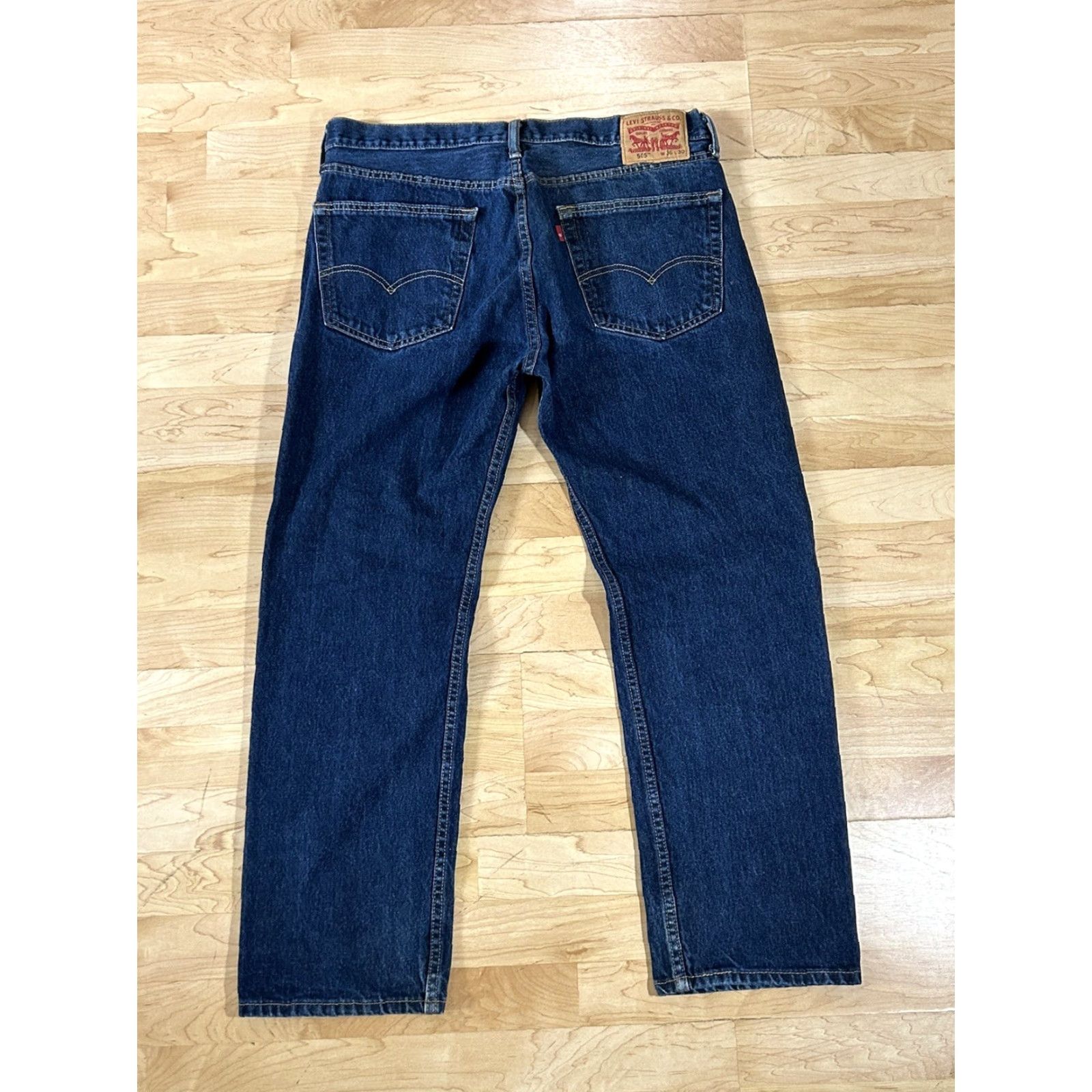 Levi's **Levi's 505 Mens Regular Fit Straight Blue Jeans Size 36x30** User: **Levi's 505 Mens Regular Fit Straight Blue Denim Size 36x30** Size US 36 / EU 52 - 2 Thumbnail