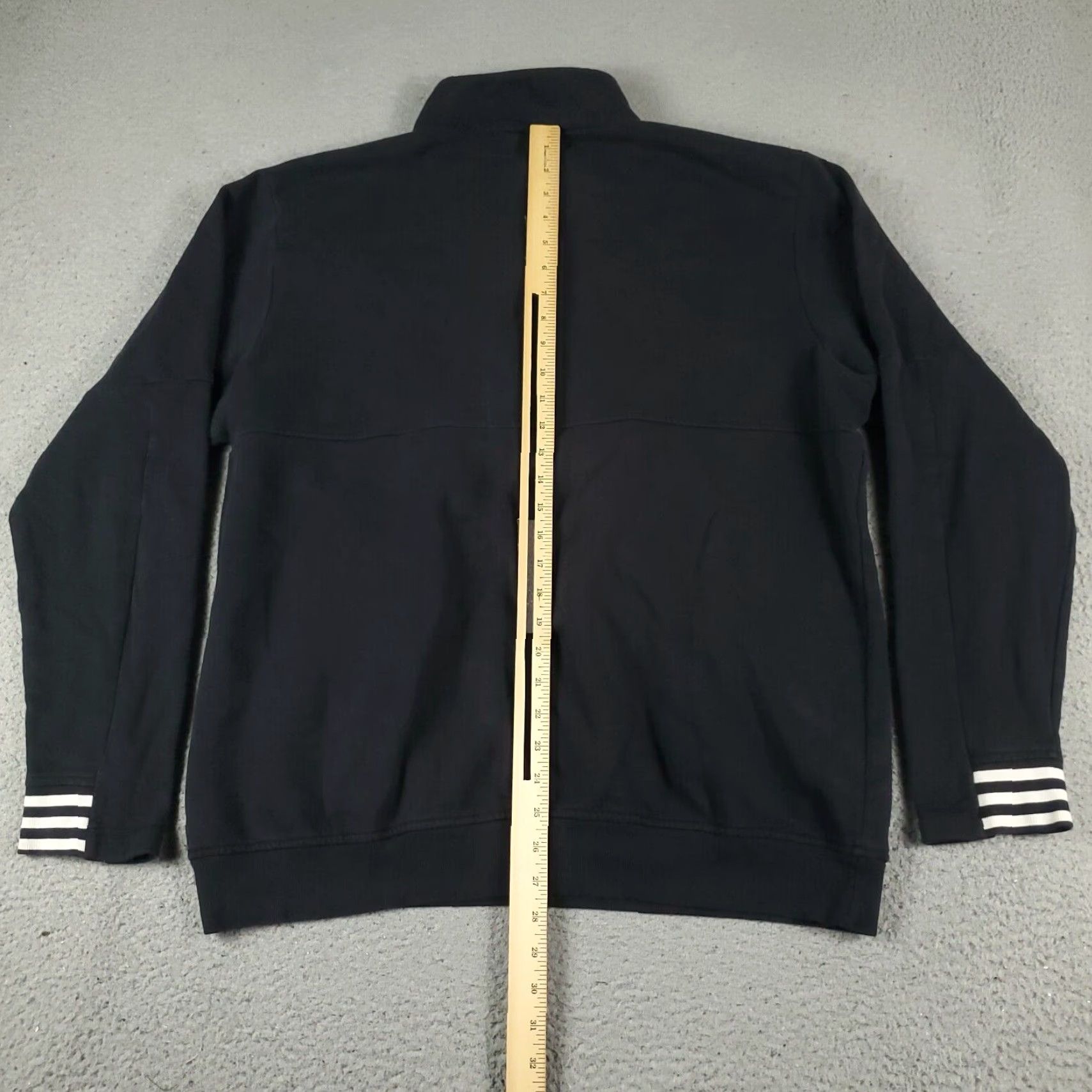 Adidas Adidas Sweater Mens XL Black 1/4 Zip Pullover Knit Mock Neck Long Sleeve Sports Casual Business Workwear Modern Classic Mens Size US XL / EU 56 / 4 - 5 Thumbnail