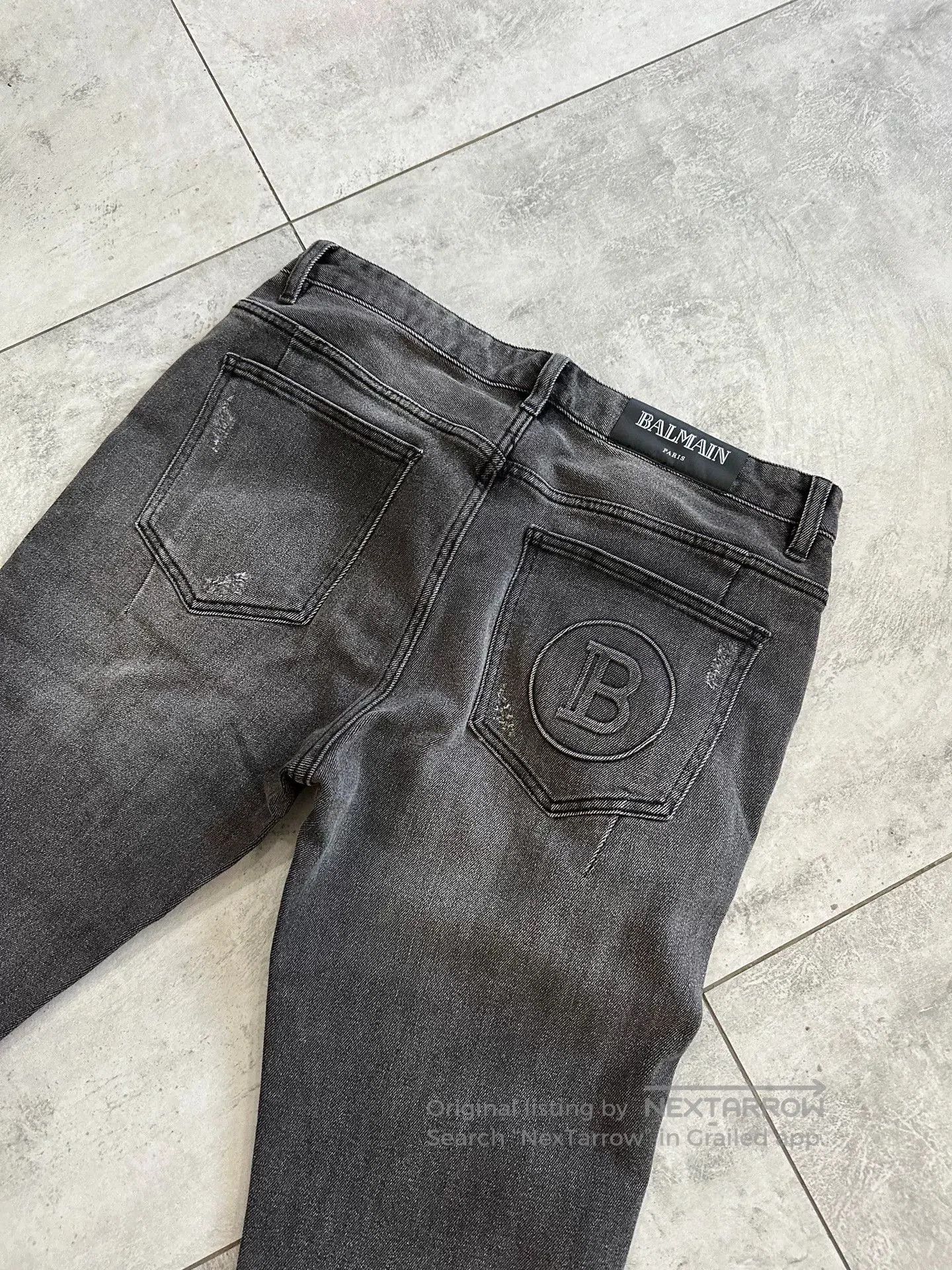 Balmain Balmain Men's Classic Gray Jeans. Size US 34 / EU 50 - 4 Thumbnail