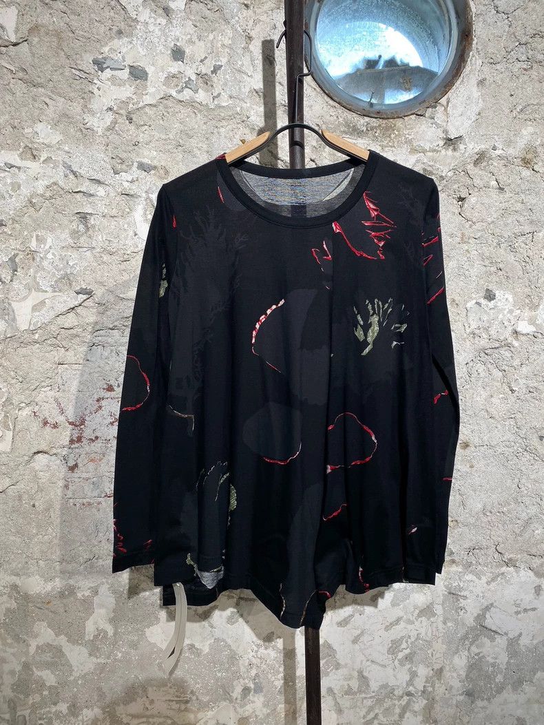 Y's Y's Irregular design printed long-sleeve T-shirt Size US M / EU 48-50 / 2 - 1 Thumbnail