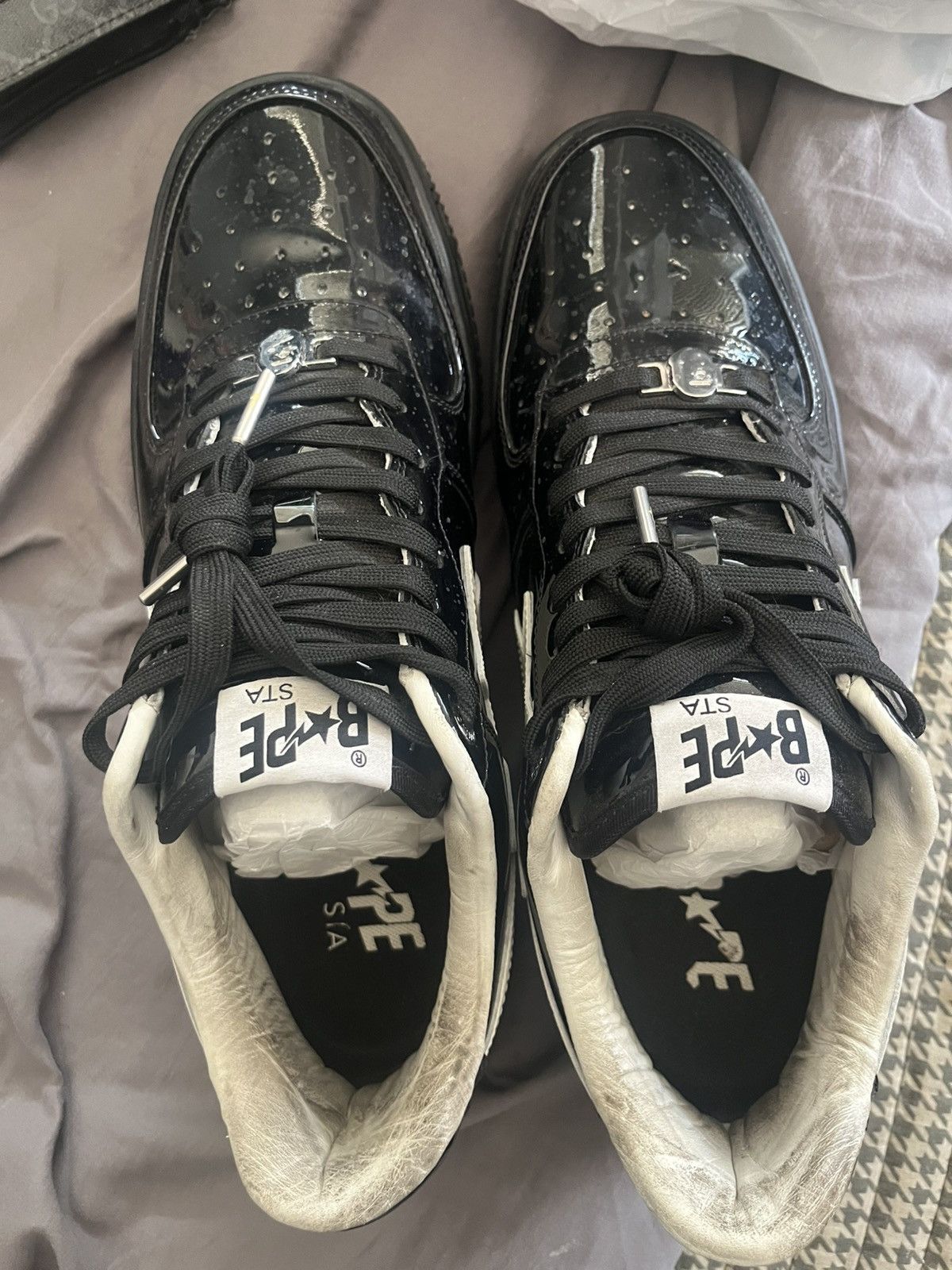Bape PATENT BLACK #2 Size US 12 / EU 45 - 7 Thumbnail