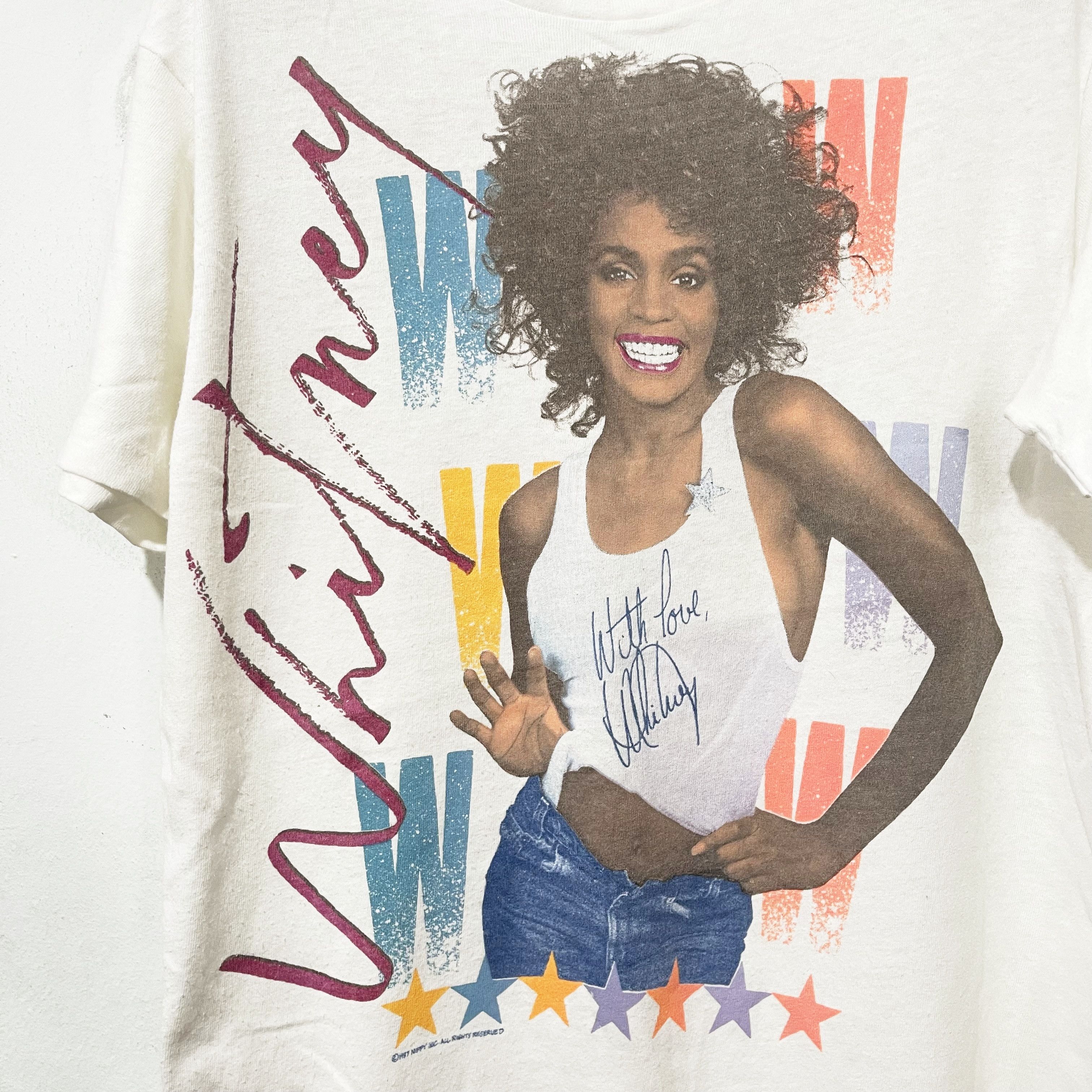 Vintage Vintage 1987 Whitney Houston T-Shirt Size US S / EU 44-46 / 1 - 2 Thumbnail