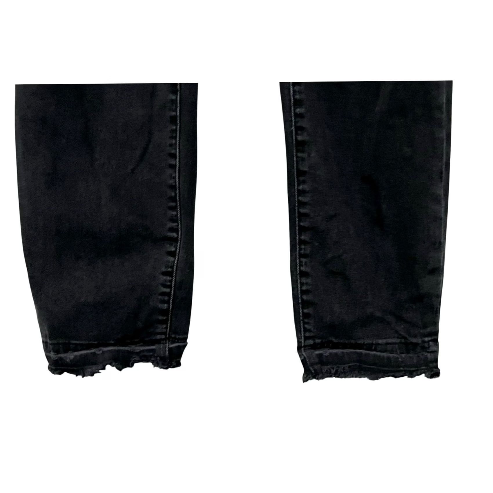 Madewell VINTAGE Madewell Black Distressed Mom Jeans Rips High Rise Womens Sz 27 Size 27" / US 4 / IT 40 - 6 Thumbnail