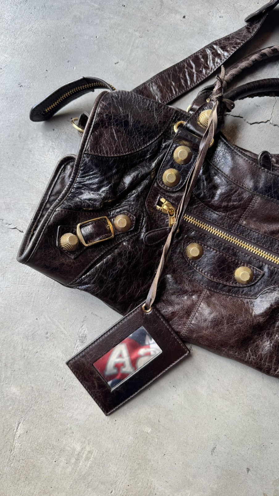 Balenciaga Balenciaga Balenciaga Brown Leather GGH Part Time Tote Size ONE SIZE - 4 Thumbnail