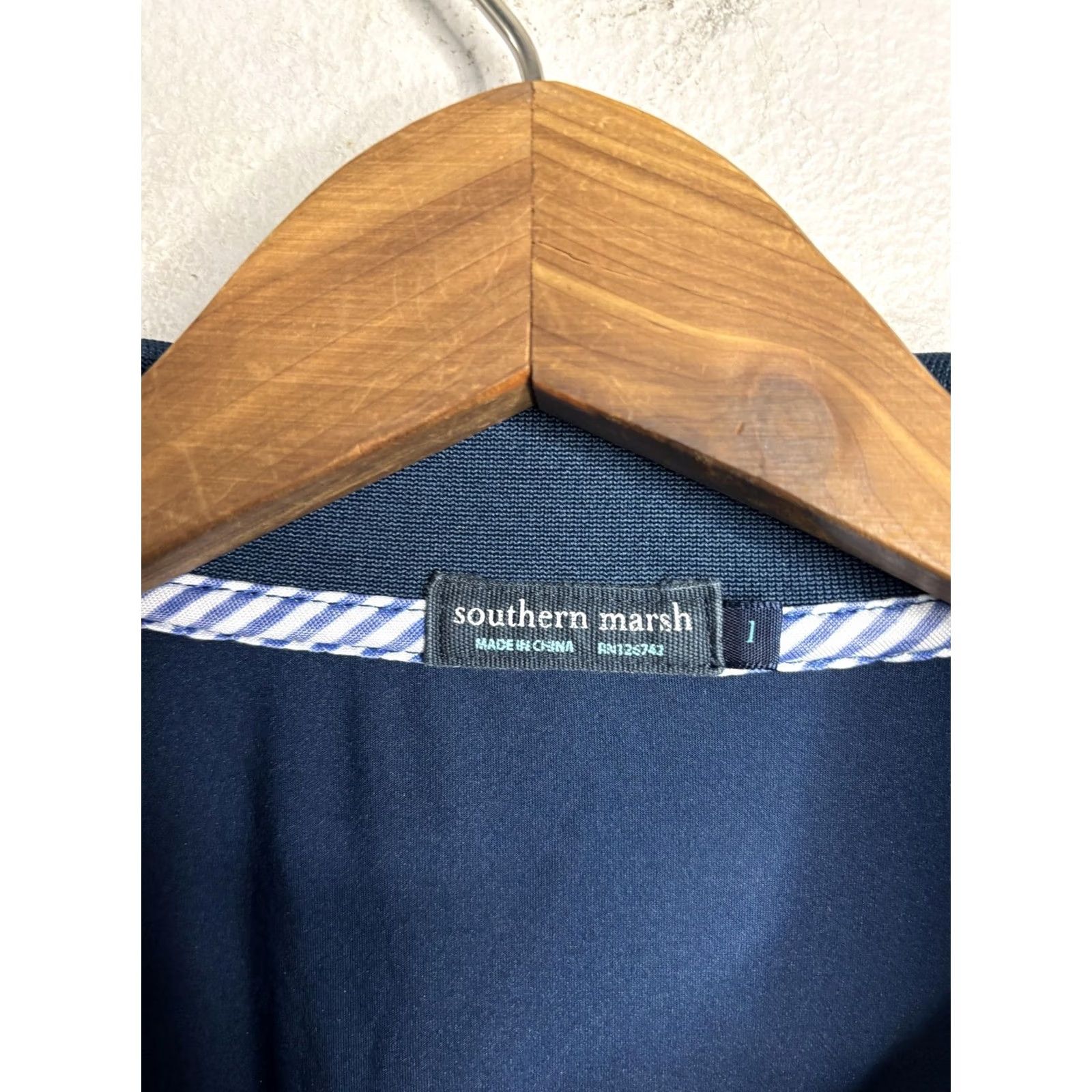 Vintage Southern Marsh Polo Shirt Mens Large Blue Embroidered SafeChain Solutions Logo Size US L / EU 52-54 / 3 - 2 Thumbnail
