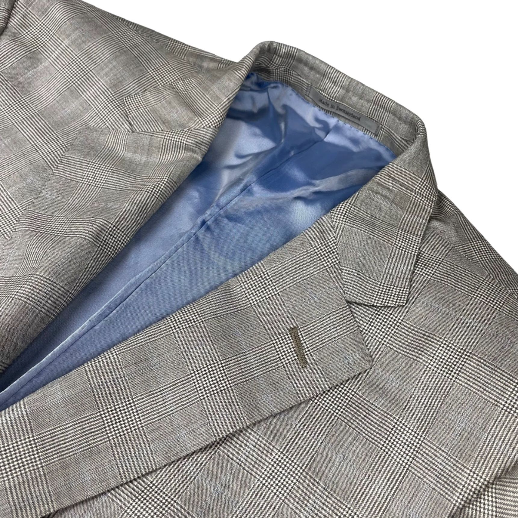 Ermenegildo Zegna VINTAGE Ermenegildo Zegna Blazer Men Su Misura Trofeo 600 Brown Plaid 44R US 54 EU Wool/Silk Size 44R - 2 Thumbnail