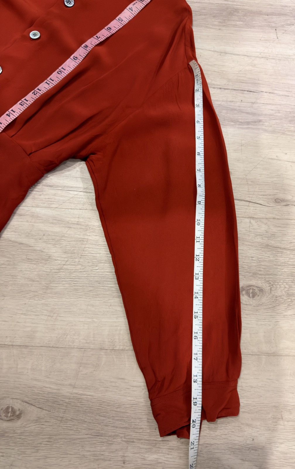 Y's Y’s Yohji Yamamoto Red Button Up Shirt Made in Japan Size S / US 4 / IT 40 - 9 Thumbnail