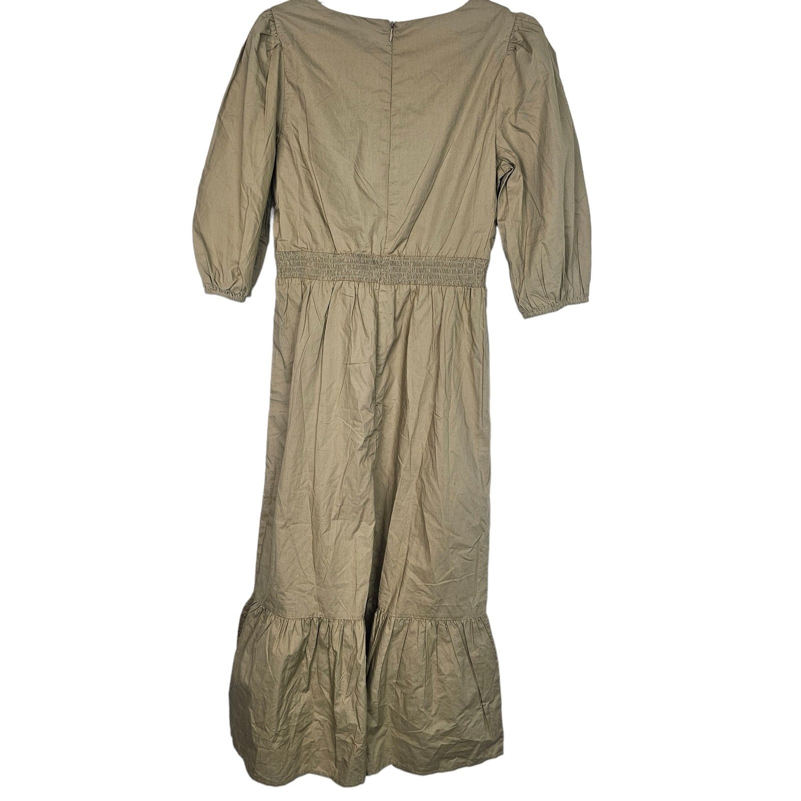 French Connection French Connection Poplin Cutout Midi Dress Sz XS Cottagecore Size XS / US 0-2 / IT 36-38 - 10 Thumbnail