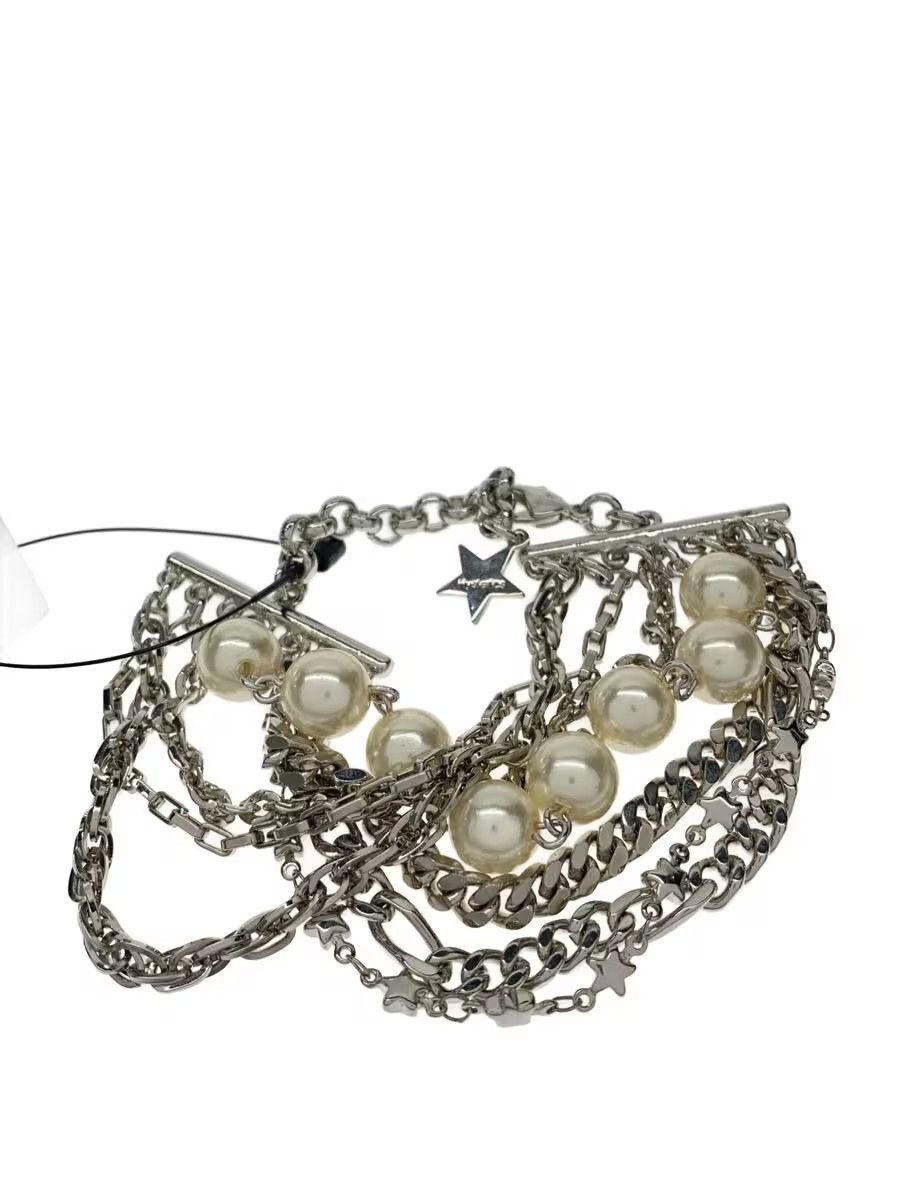 Hysteric Glamour Multi Layered Pearl Chain Bracelet Size ONE SIZE - 1 Thumbnail