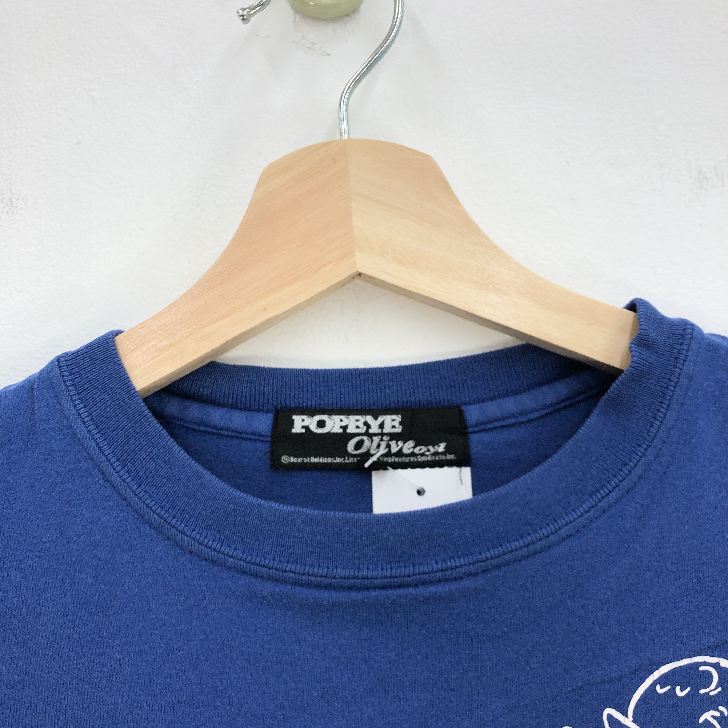 Cartoon Network Vintage Popeye Olive Animated T Shirt Cartoon Crewneck Tees Size US M / EU 48-50 / 2 - 3 Thumbnail