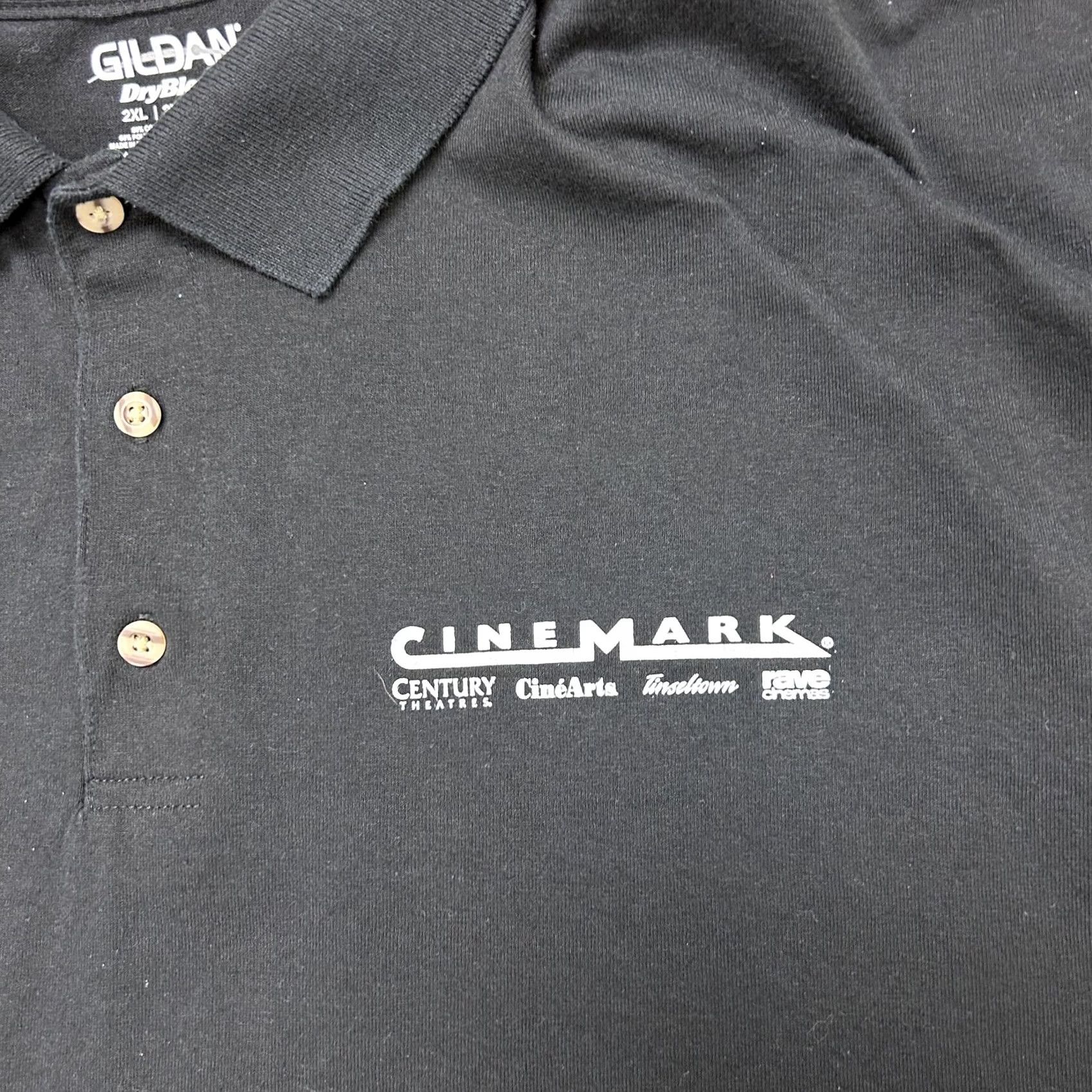 Gildan Cinemark Ghostbusters Gildan DryBlend Polo Shirt Mens 2XL Black Summer Size US XXL / EU 58 / 5 - 5 Thumbnail
