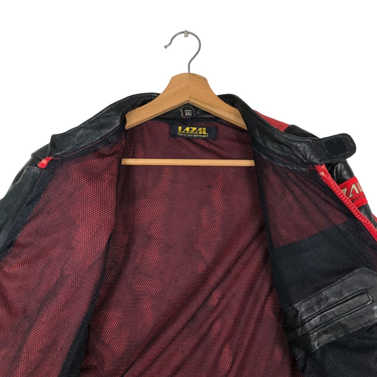 Kadoya 🔥VINTAGE CROPPED BIKER LEATHER JACKET LAZAL MOTORCROSS Size US L / EU 52-54 / 3 - 16 Thumbnail