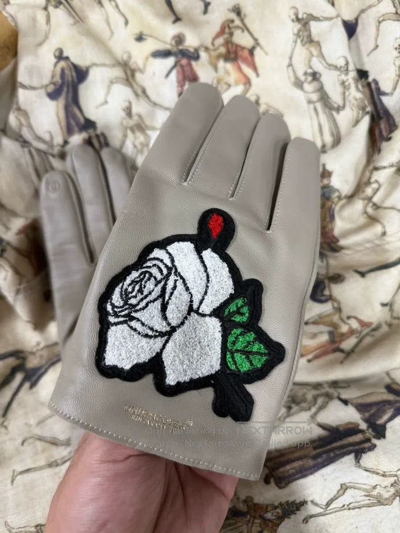Undercover Undercover Rose Leather Gloves Size ONE SIZE - 4 Thumbnail