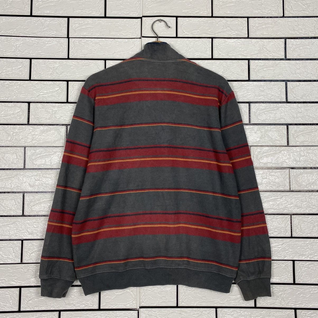 Issey Miyake 📌Vintage Anorak Sweatshirt Simple Life Striped Size US L / EU 52-54 / 3 - 11 Thumbnail
