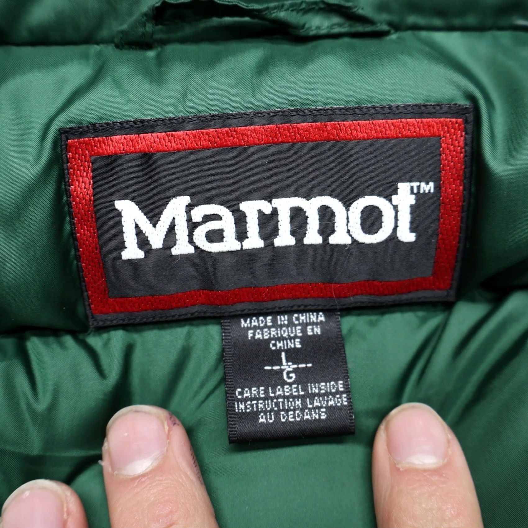 Marmot Marmot Vest Mens Large Green Down Full Zip Quilted Puffer Bodywarmer Stand-Up Collar Winter Casual Travel Size US L / EU 52-54 / 3 - 6 Thumbnail