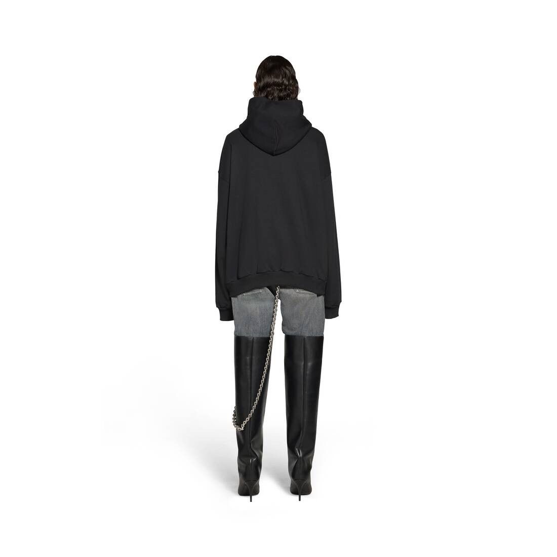 Balenciaga o1w1db10125 Sticky Note Zip-Up Hoodie Medium Fit in Black Size US XL / EU 56 / 4 - 4 Thumbnail