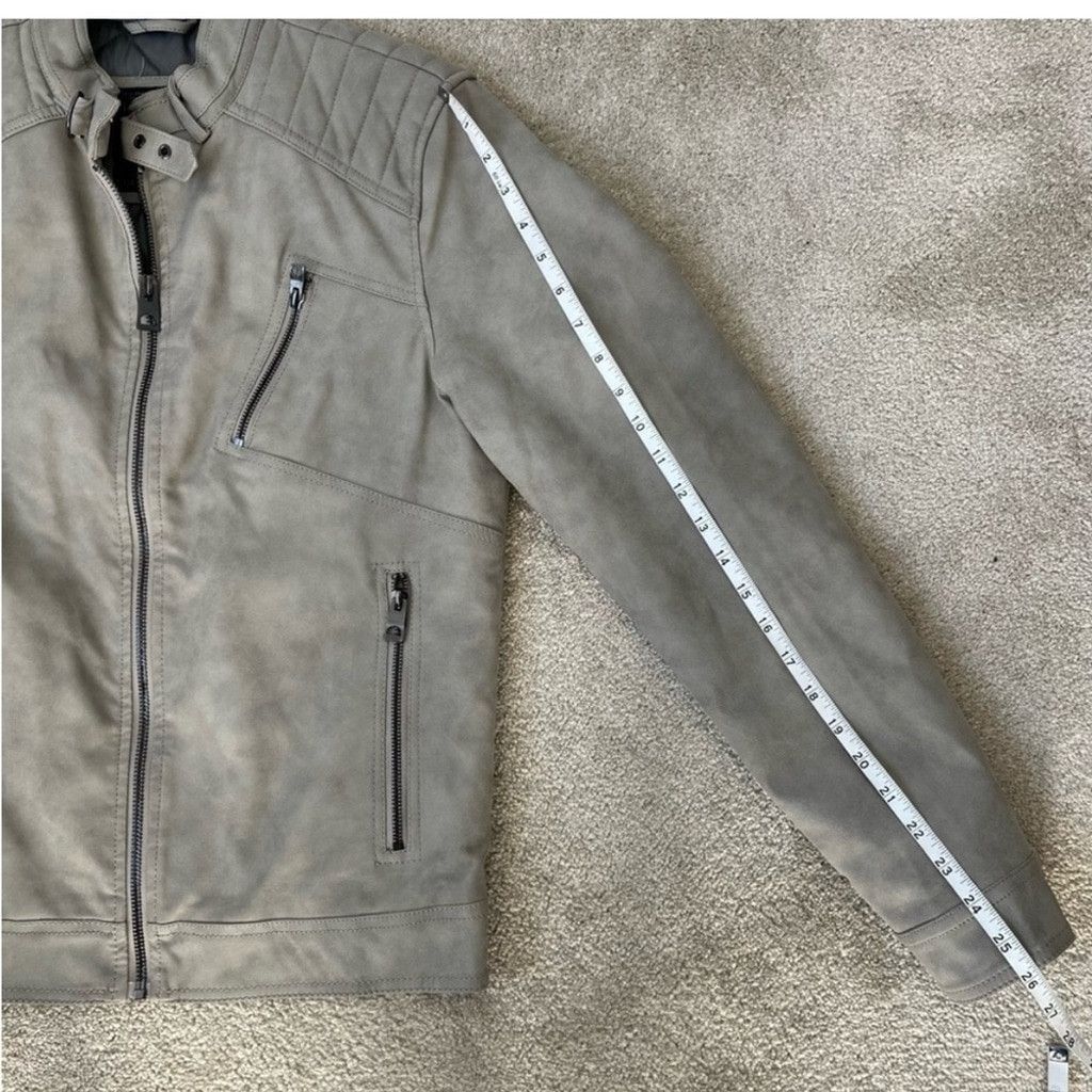 Guess Guess NWT Men's Grey motorcycle drew suedes Jacket size XS Size US XS / EU 42 / 0 - 11 Thumbnail