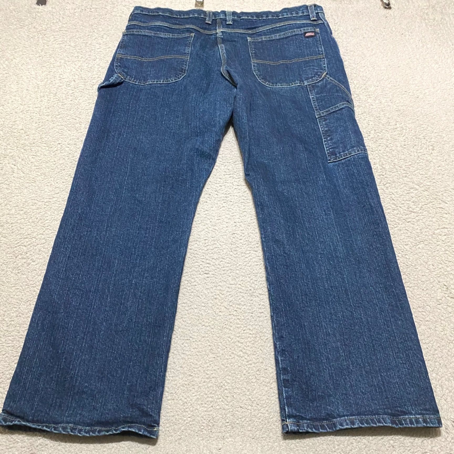 Dickies Dickies Jeans 40x30 Blue Denim Medium Wash Straight Relaxed Carpenter Work Mens Size US 40 / EU 56 - 2 Thumbnail