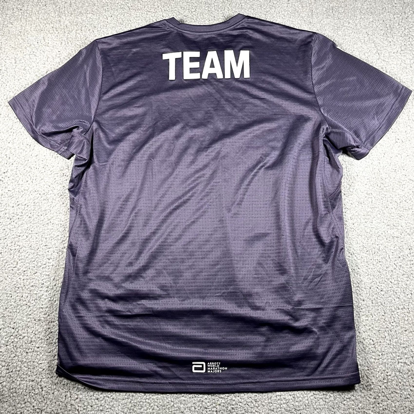 Adidas adidas Jersey Men XL Short Sleeve T-Shirt Purple running & jogging gear Berlin Marathon endorse Size US XL / EU 56 / 4 - 4 Thumbnail