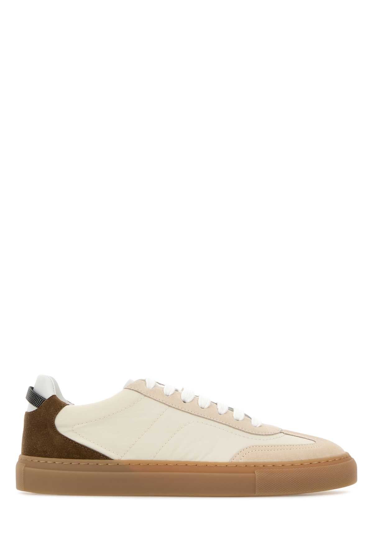 Brunello Cucinelli Multicolor Fabric And Suede Sneakers Size US 6 / IT 36 - 1 Thumbnail