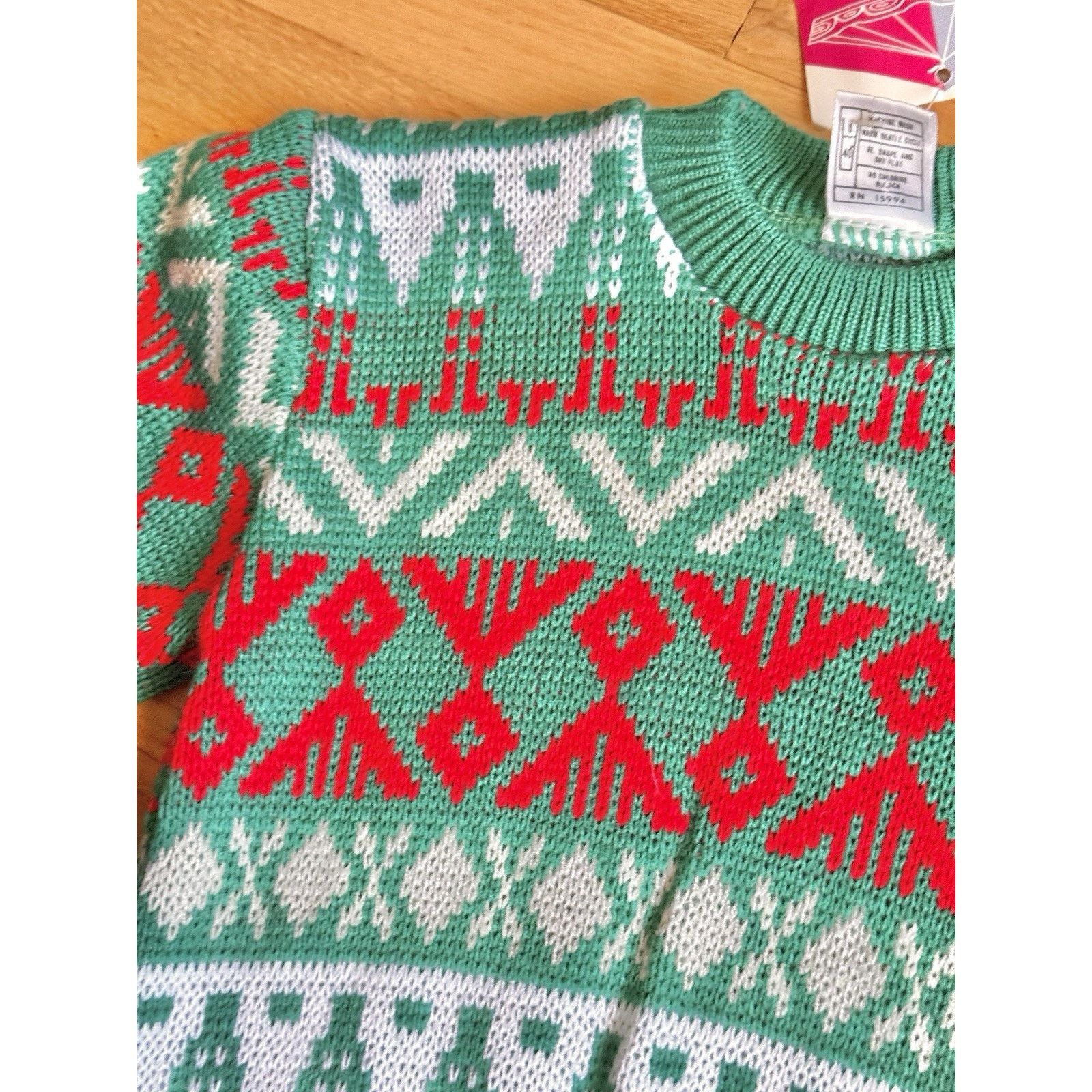 Other Vintage NWT 90s Kid Toddler RARE Sweater 4T Judy Philippine Size XXS / US 00 / IT 34 - 6 Thumbnail
