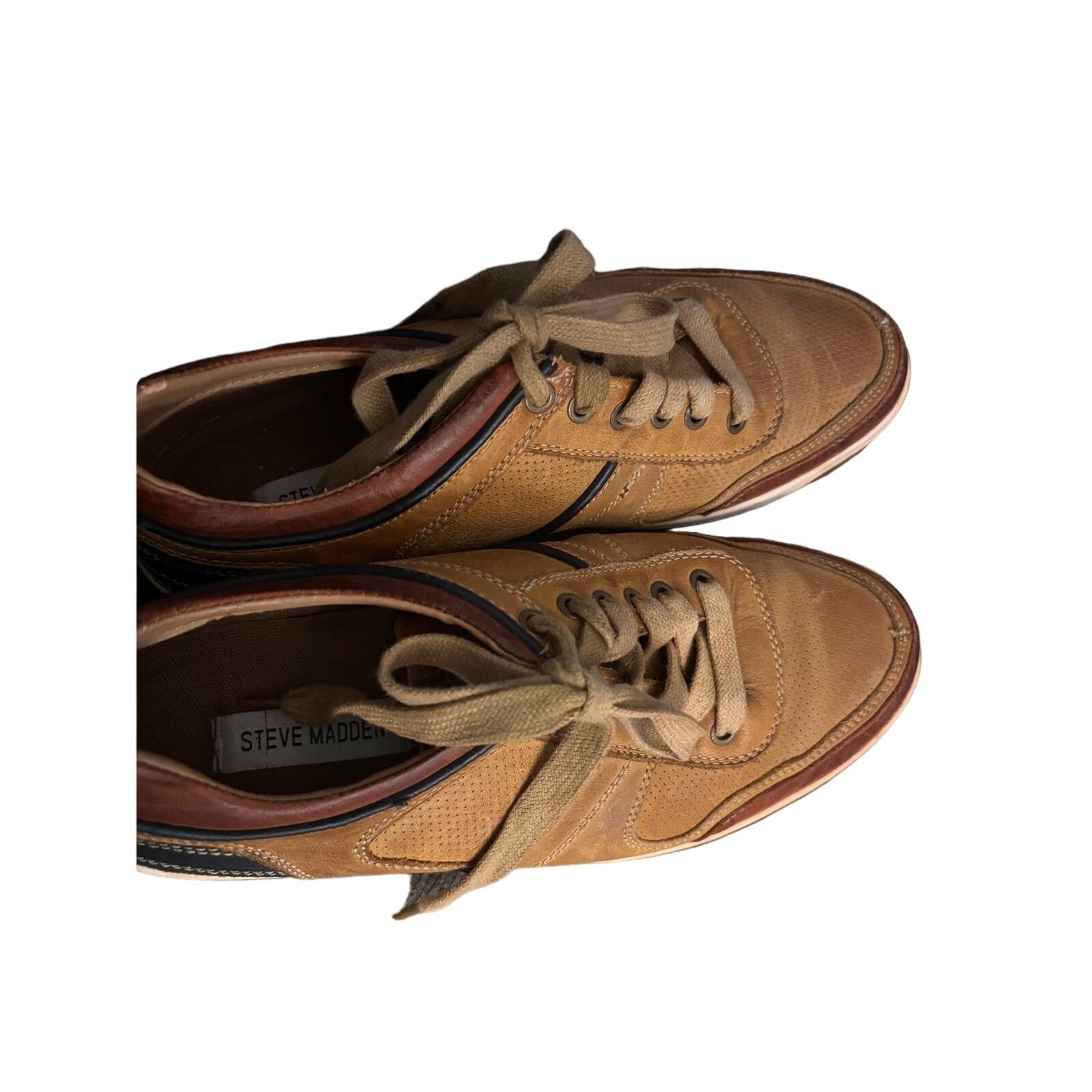 Steve Madden Steve Madden Men s Cantor Fashion Sneaker Tan Leather 10 Grailed