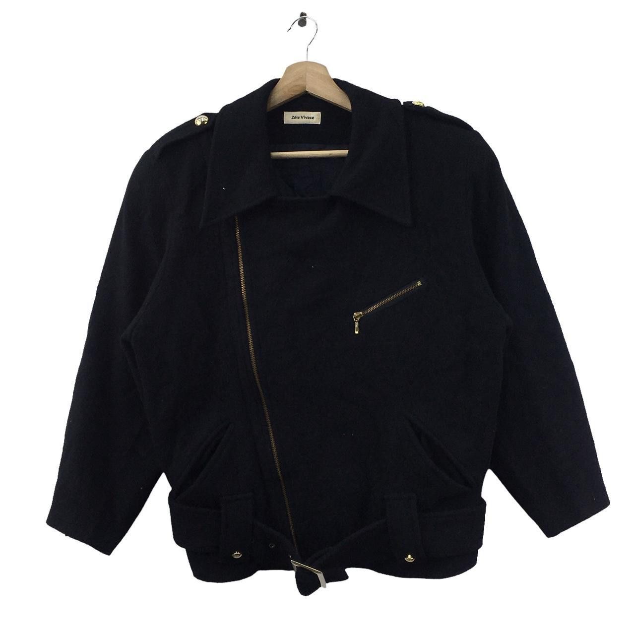 Vintage Vtg ZELE VIVACE PARIS Motorcycle Tactical Jacket Rocker Size XL / US 12-14 / IT 48-50 - 1 Thumbnail