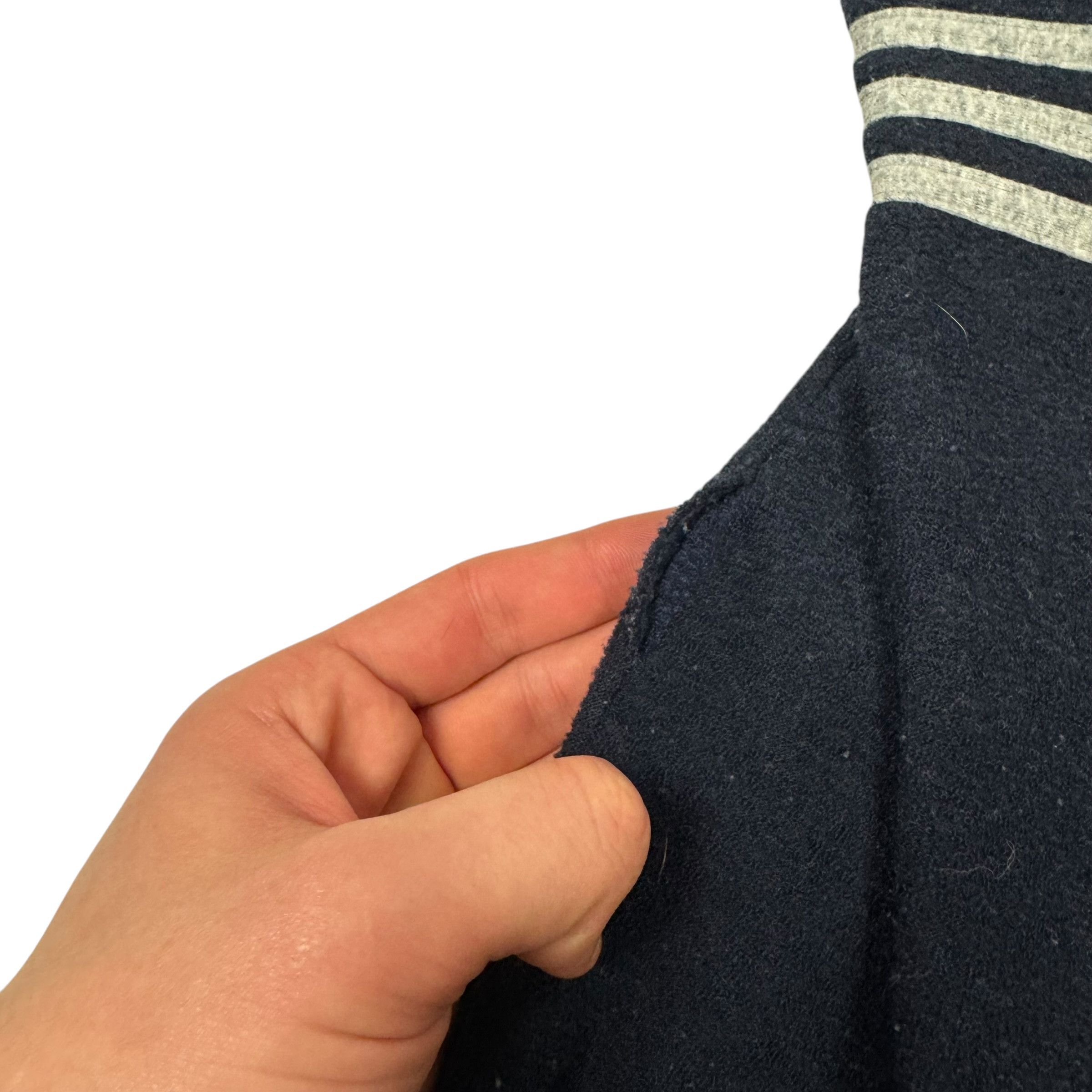 Adidas × Vintage Adidas Sports Men's Navy Cotton Quarter Zip Sweatshirt Large Size US L / EU 52-54 / 3 - 8 Thumbnail