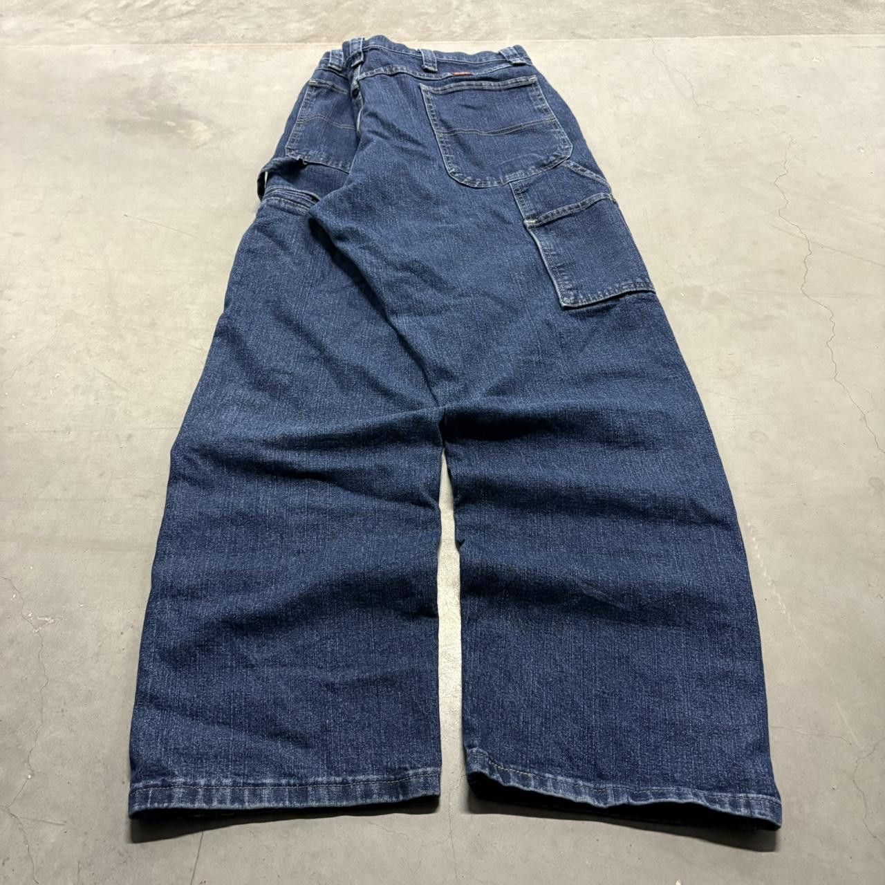Vintage Crazy Vintage Y2K/2000s Baggy Carpenter Workwear Style Dark Wash Denim Jeans! Size US 38 / EU 54 - 6 Thumbnail