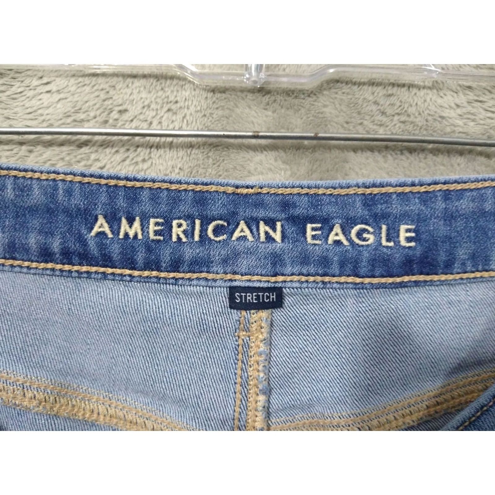 American Eagle Outfitters American Eagle Jeans Womens 12 Long Blue Denim Baggy Wide Leg Super High Rise 90s Size 34" / US 12 / IT 48 - 7 Thumbnail