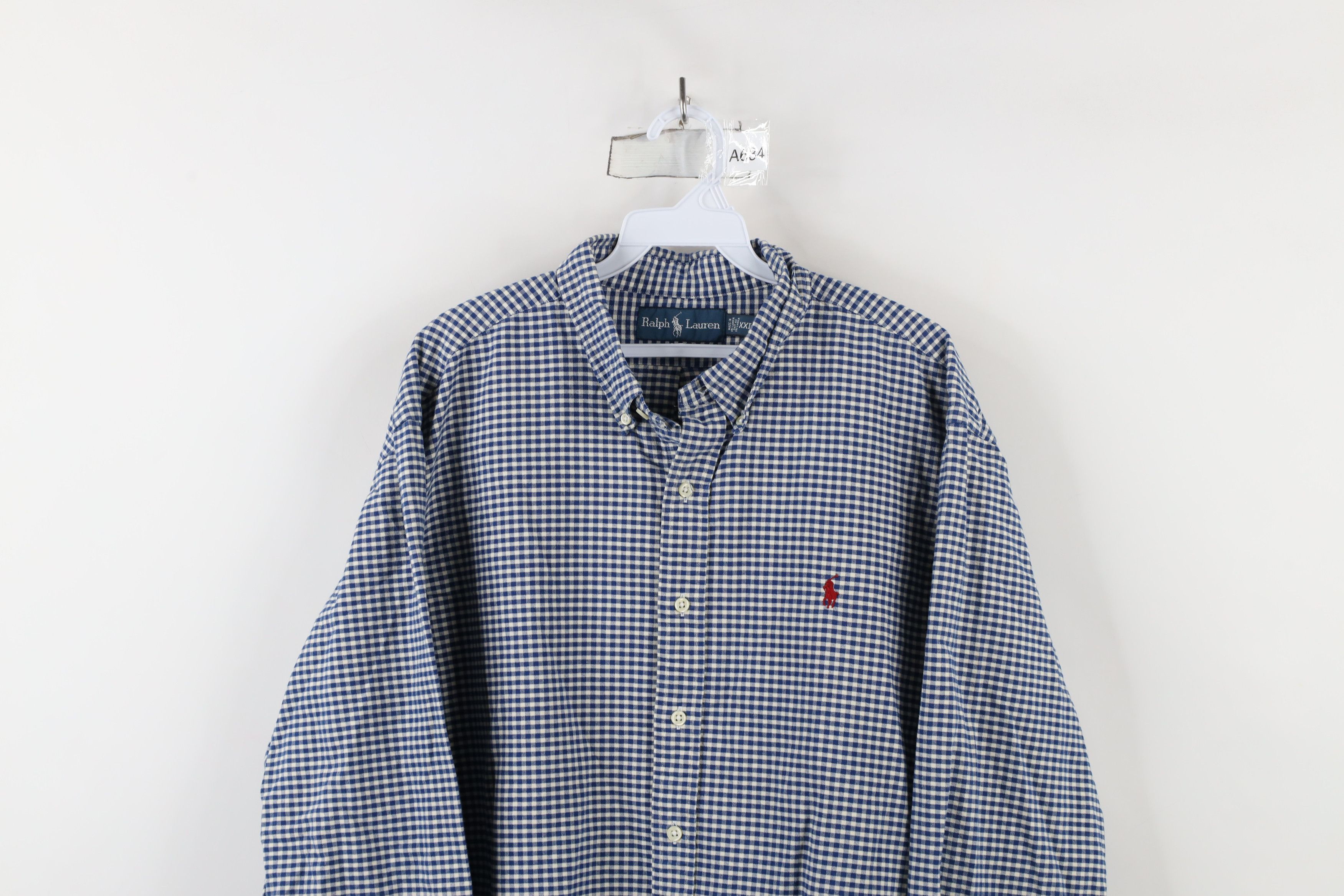 Polo Ralph Lauren Vintage 90s Ralph Lauren Fit Gingham Plaid Button Down Shirt Size US XXL / EU 58 / 5 - 2 Thumbnail