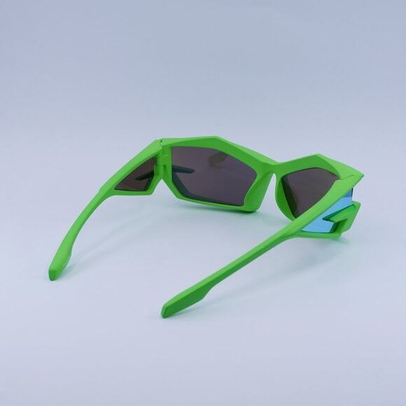 Givenchy Givenchy GV40049U 94C Sunglasses Green Geometric Frame, Blue Size ONE SIZE - 10 Thumbnail