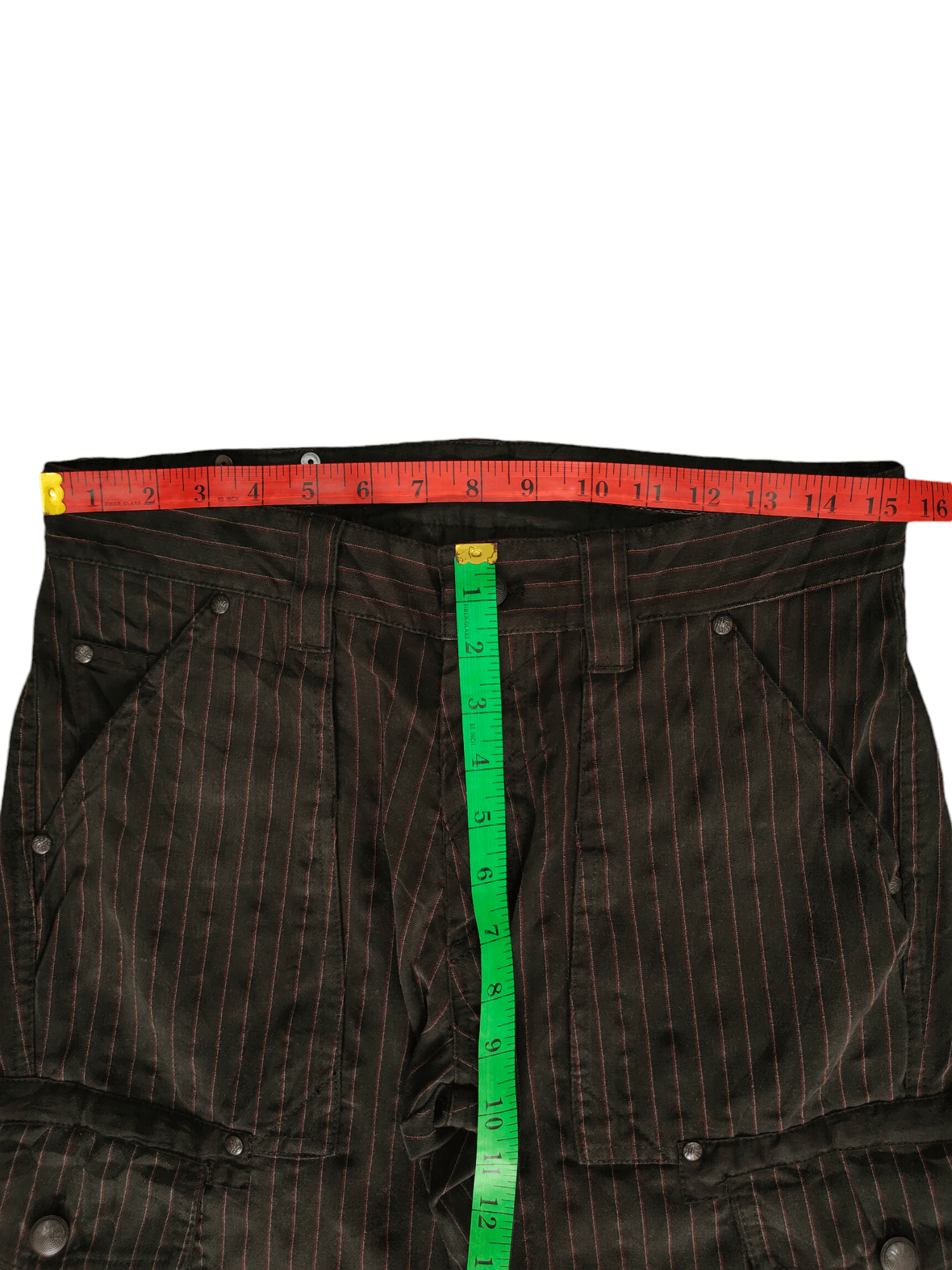 291295=Homme Vintage 291295=Homme Japan Pin Striped Cargo Pants Size US 31 - 8 Thumbnail