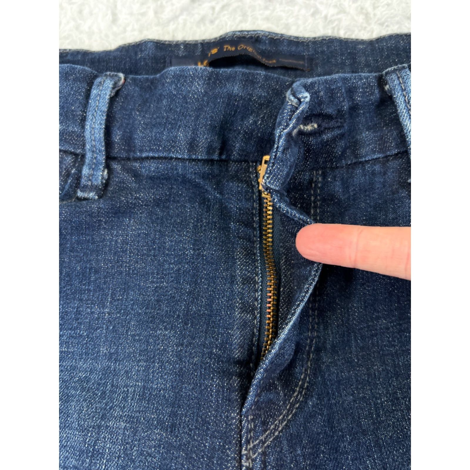 Lee Lee Jeans Womens 8 Blue Denim Flared Mid Rise 27x31 Regular Inseam 31 in 5-Pocket Zipper Cotton Denim Jeans Size 30" / US 8 / IT 44 - 5 Thumbnail