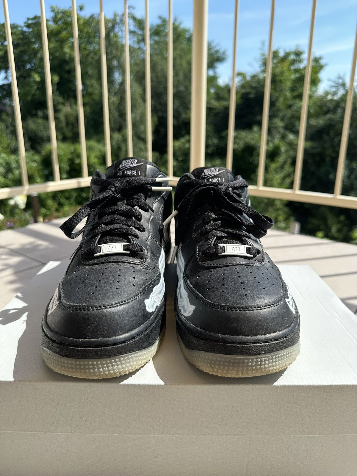 Nike Nike Air Force 1, Skeleton (Halloween 2019) Size US 9 / EU 42 - 11 Thumbnail