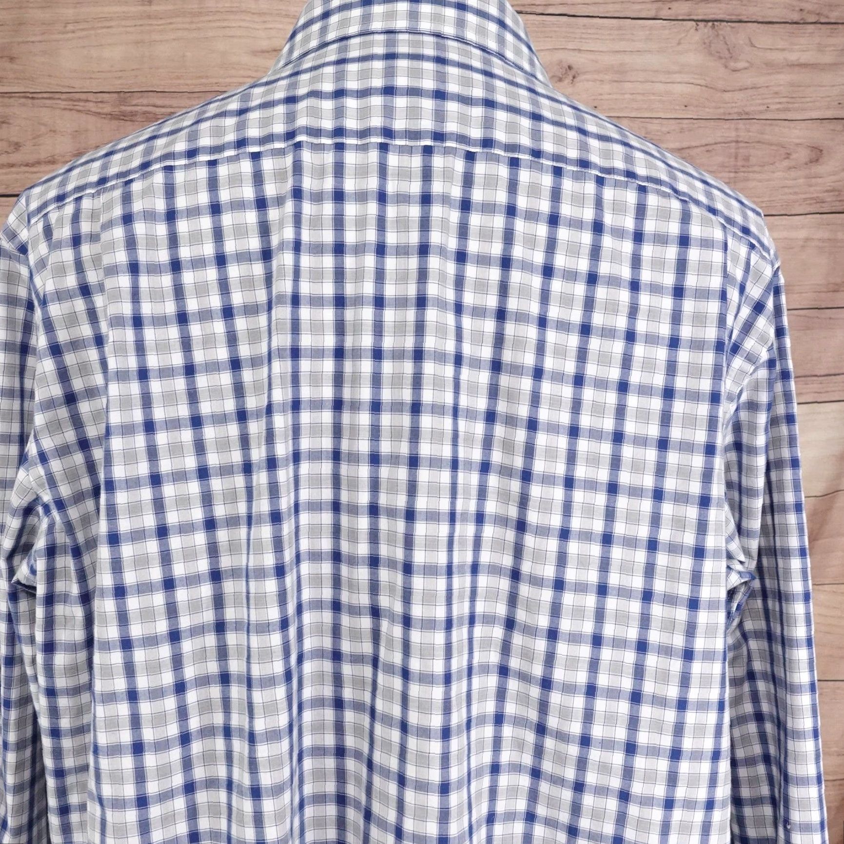 Croft & Barrow Croft & Barrow Shirt Mens 18 36/37 Blue Plaid Easy Care Classic Fit Long Sleeve Size US XXL / EU 58 / 5 - 5 Thumbnail