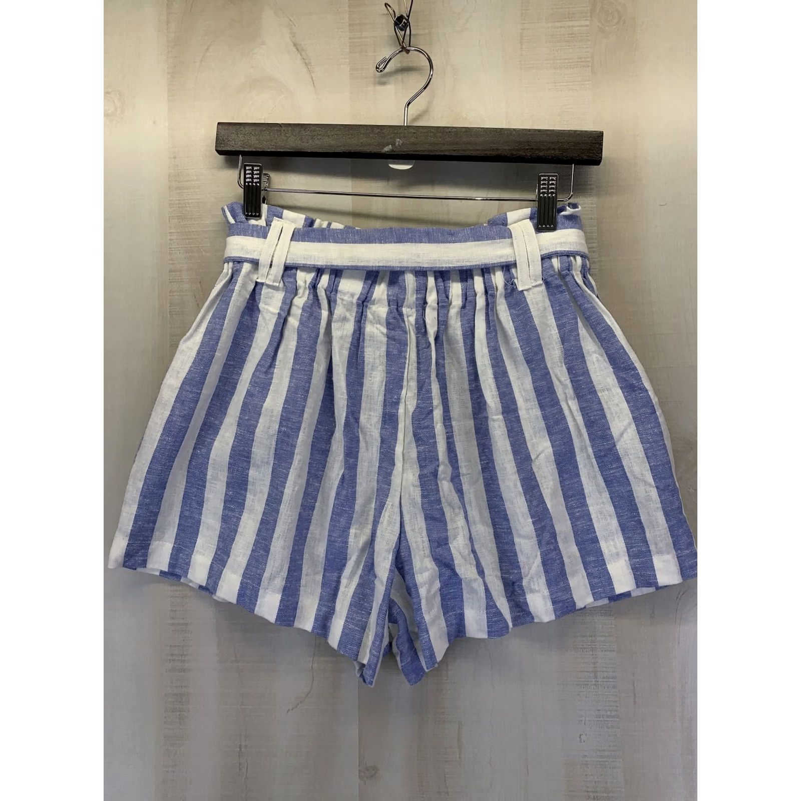 Vintage Love Tree Paper Bag Linen Blend Women’s Shorts MWT-NWT-10949 Size 32" / US 10 / IT 46 - 5 Thumbnail